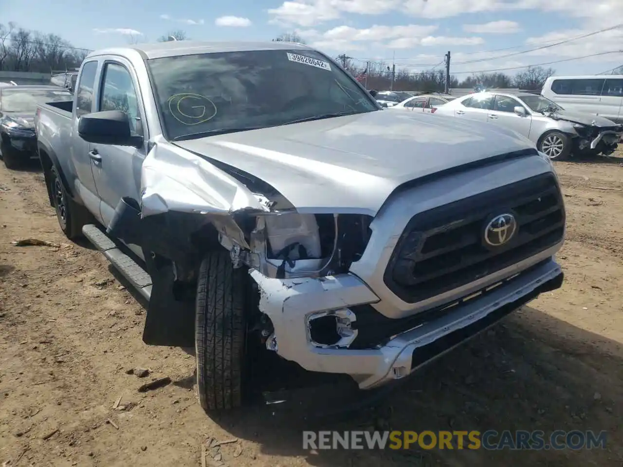 1 Photograph of a damaged car 3TYSZ5AN8NT056086 TOYOTA TACOMA 2022