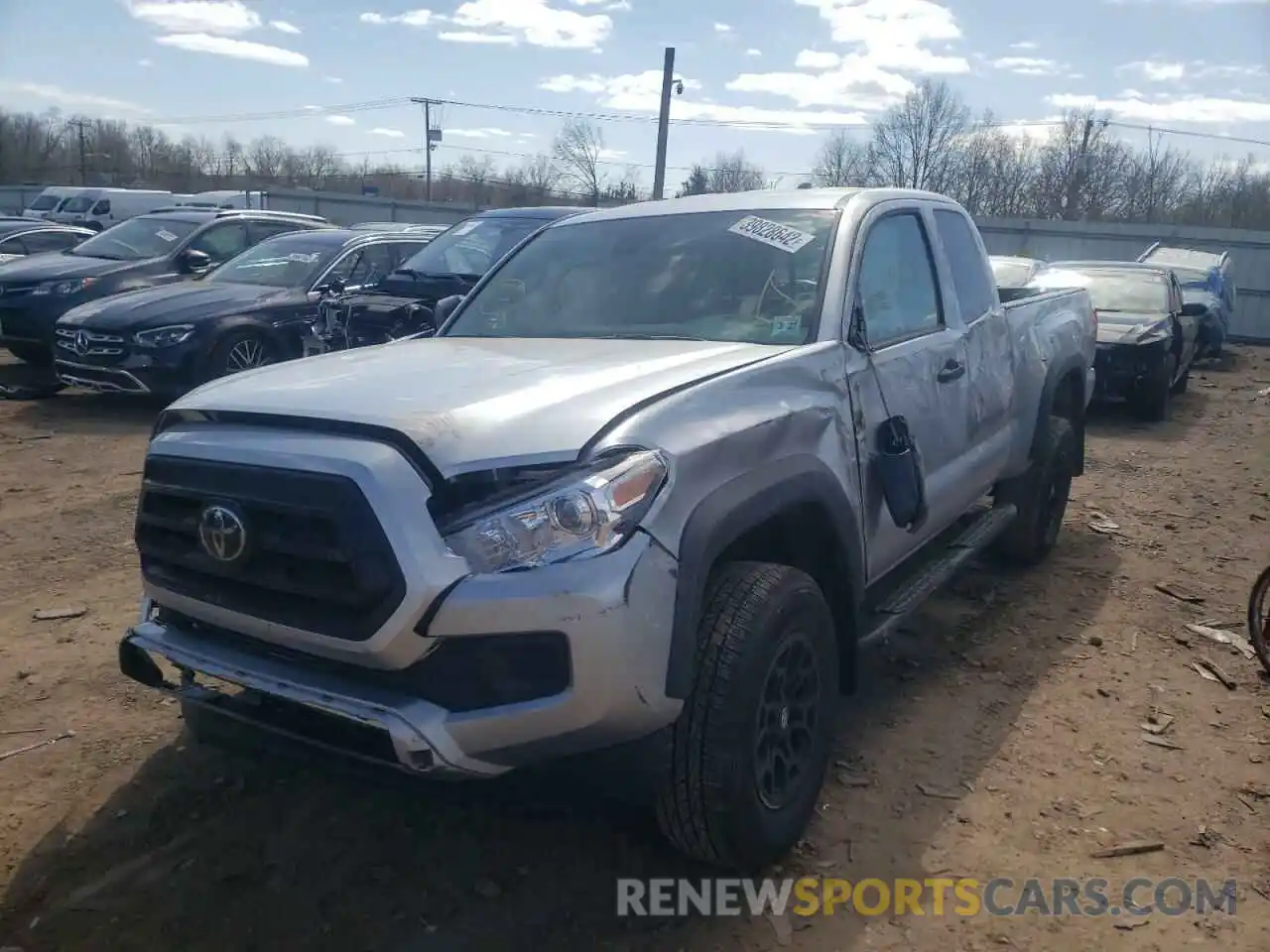 2 Photograph of a damaged car 3TYSZ5AN8NT056086 TOYOTA TACOMA 2022