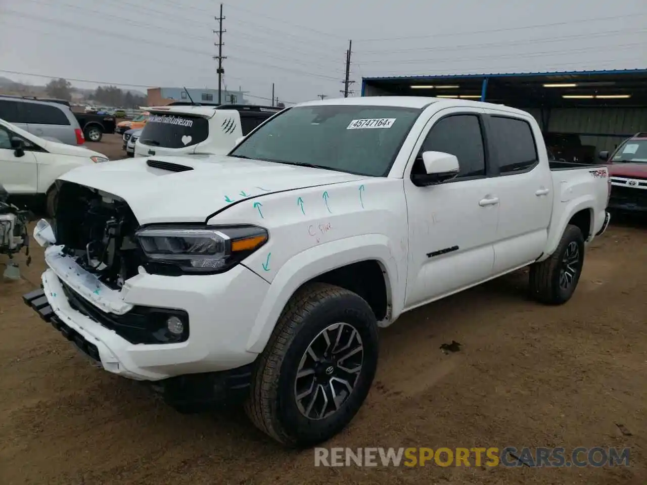 1 Photograph of a damaged car 3TMCZ5AN3PM627177 TOYOTA TACOMA 2023