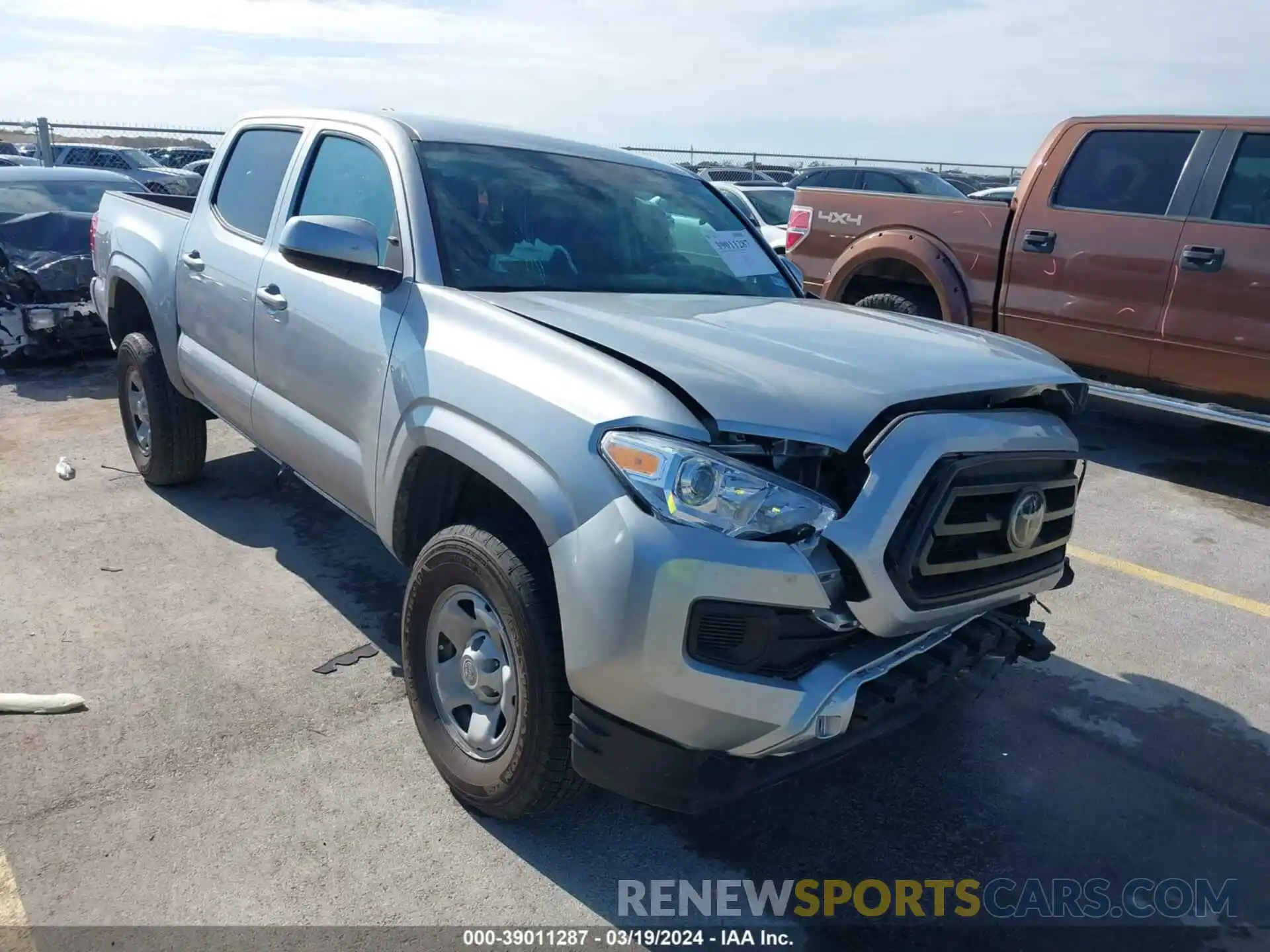 1 Photograph of a damaged car 3TYCZ5AN8PT148614 TOYOTA TACOMA 2023