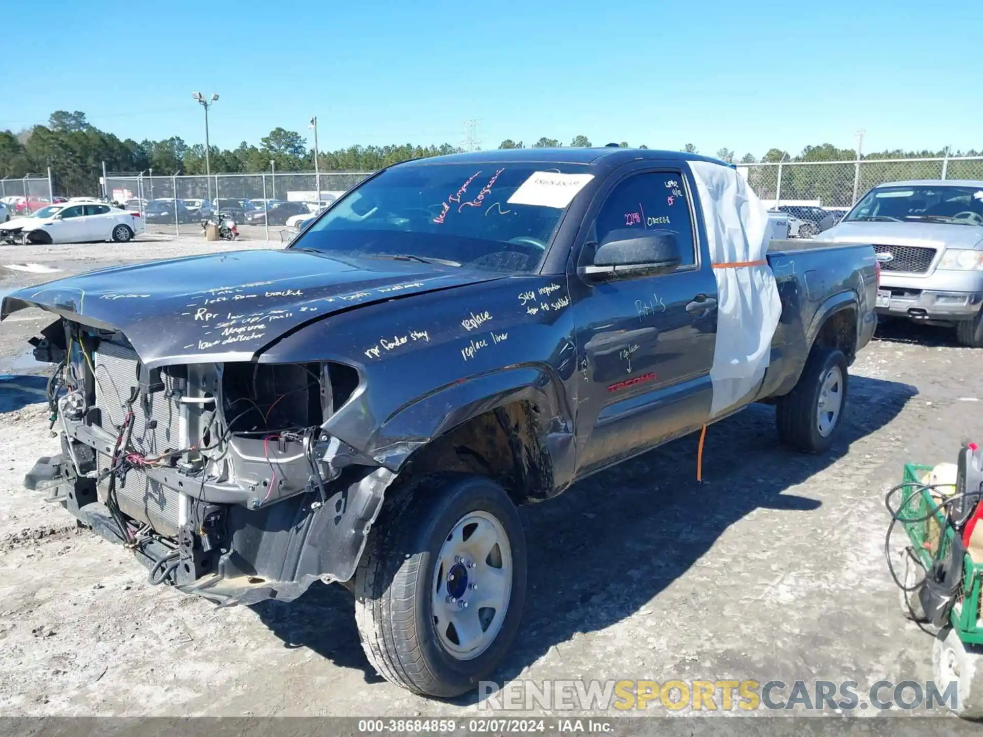 2 Photograph of a damaged car 3TYRX5GN7PT076120 TOYOTA TACOMA 2023