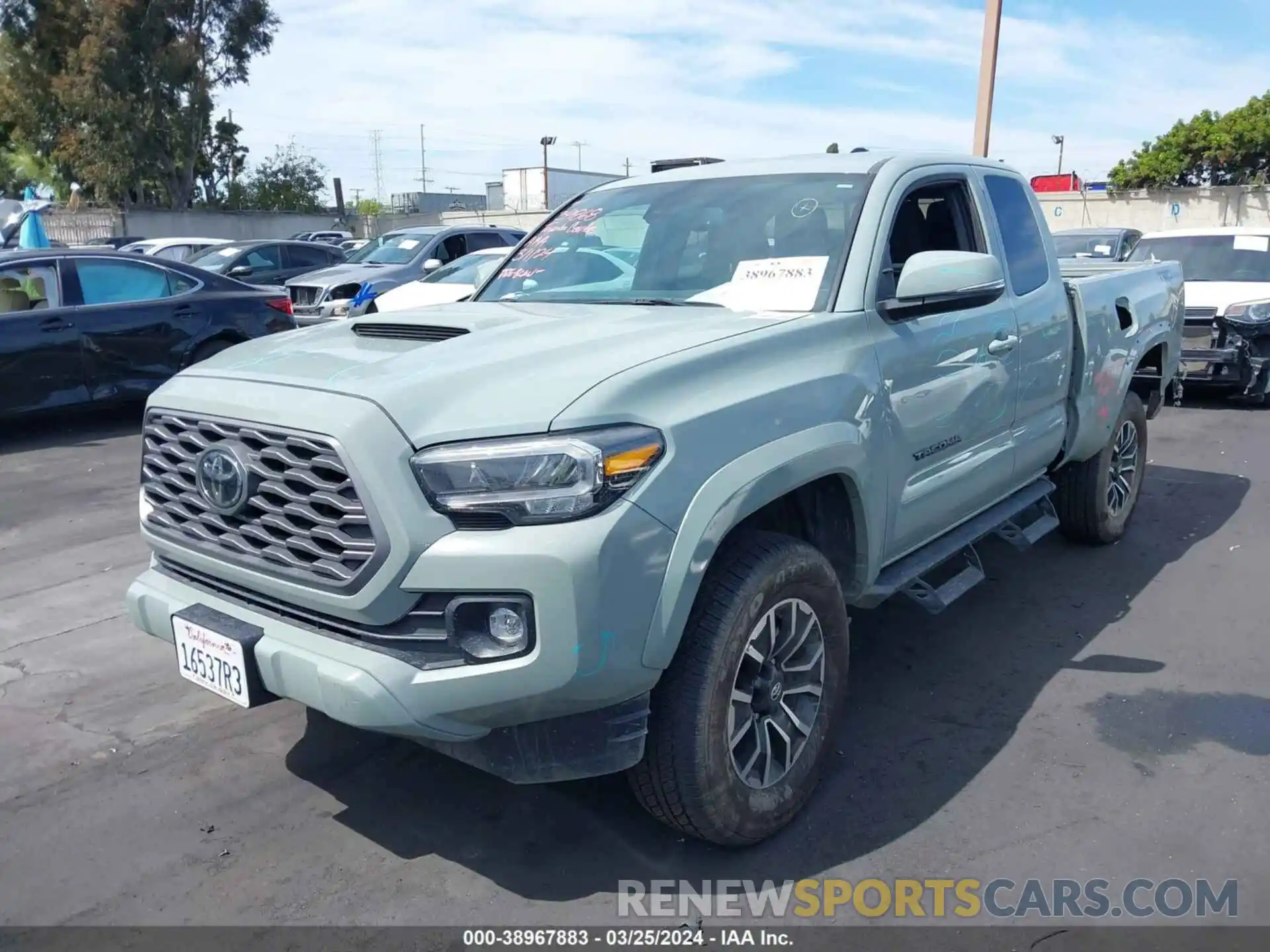 2 Photograph of a damaged car 3TYRZ5CN8PT026004 TOYOTA TACOMA 2023