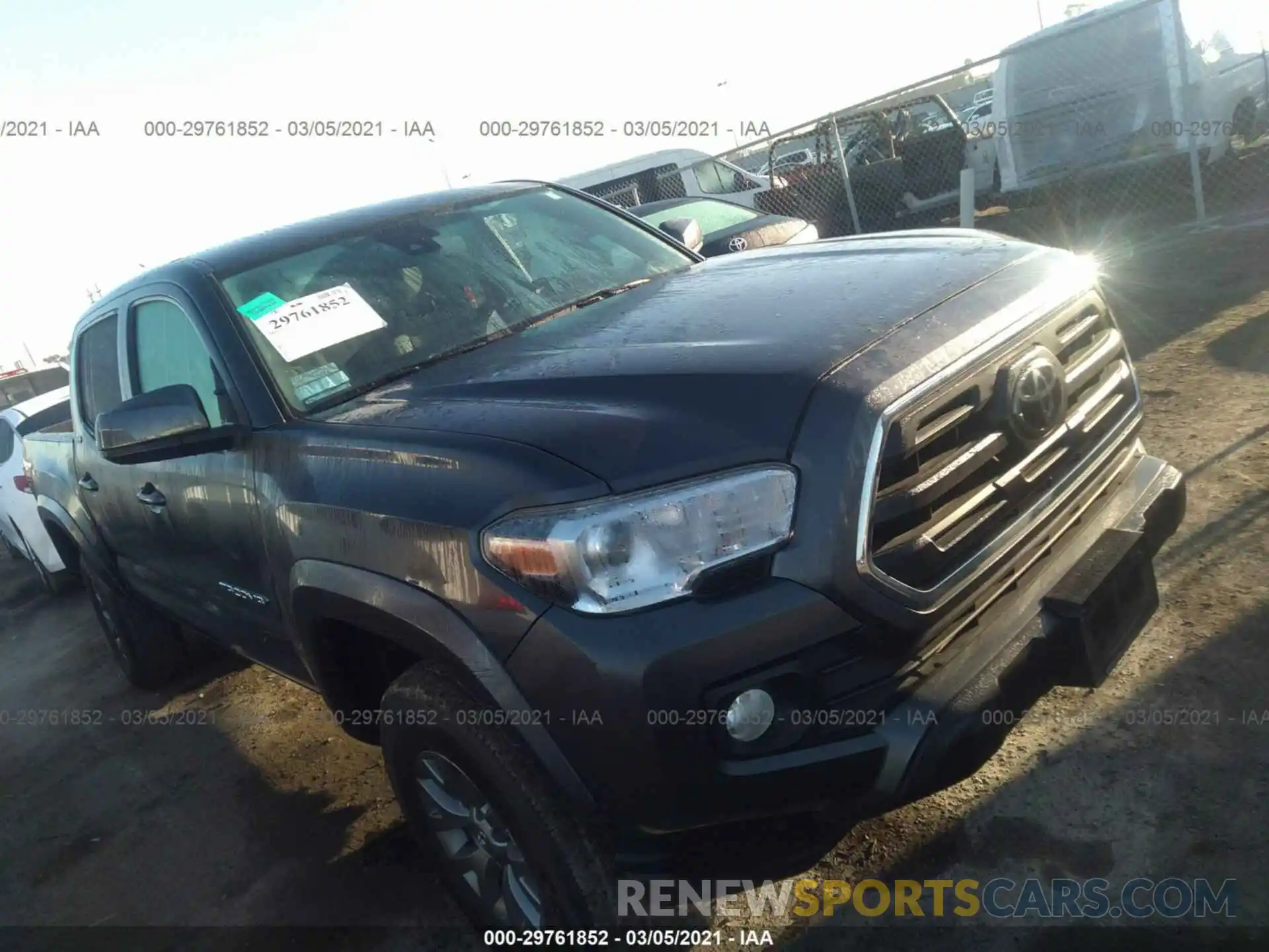 1 Photograph of a damaged car 3TMAZ5CN0KM081774 TOYOTA TACOMA 2WD 2019