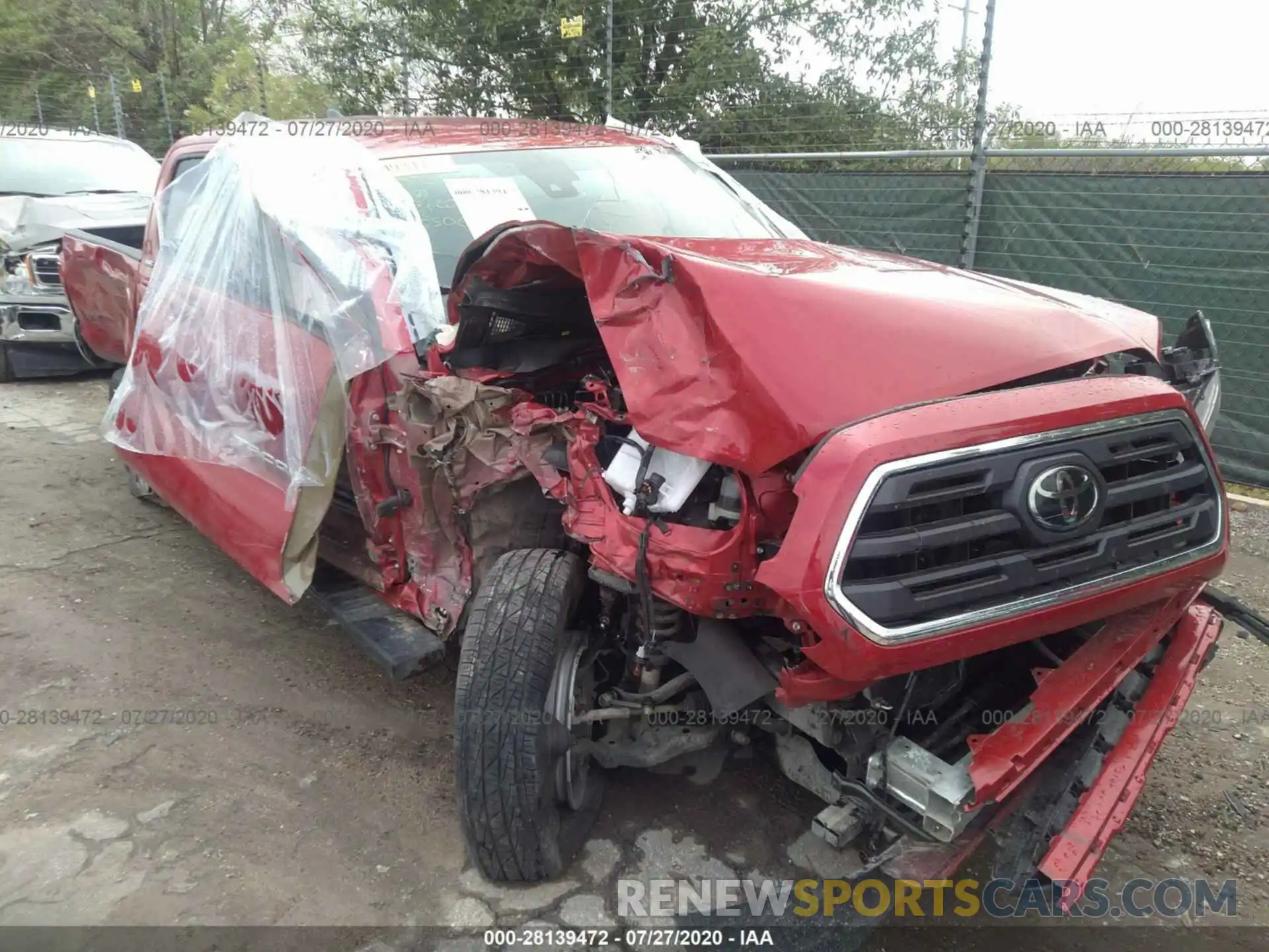 1 Photograph of a damaged car 3TMAZ5CN0KM086506 TOYOTA TACOMA 2WD 2019