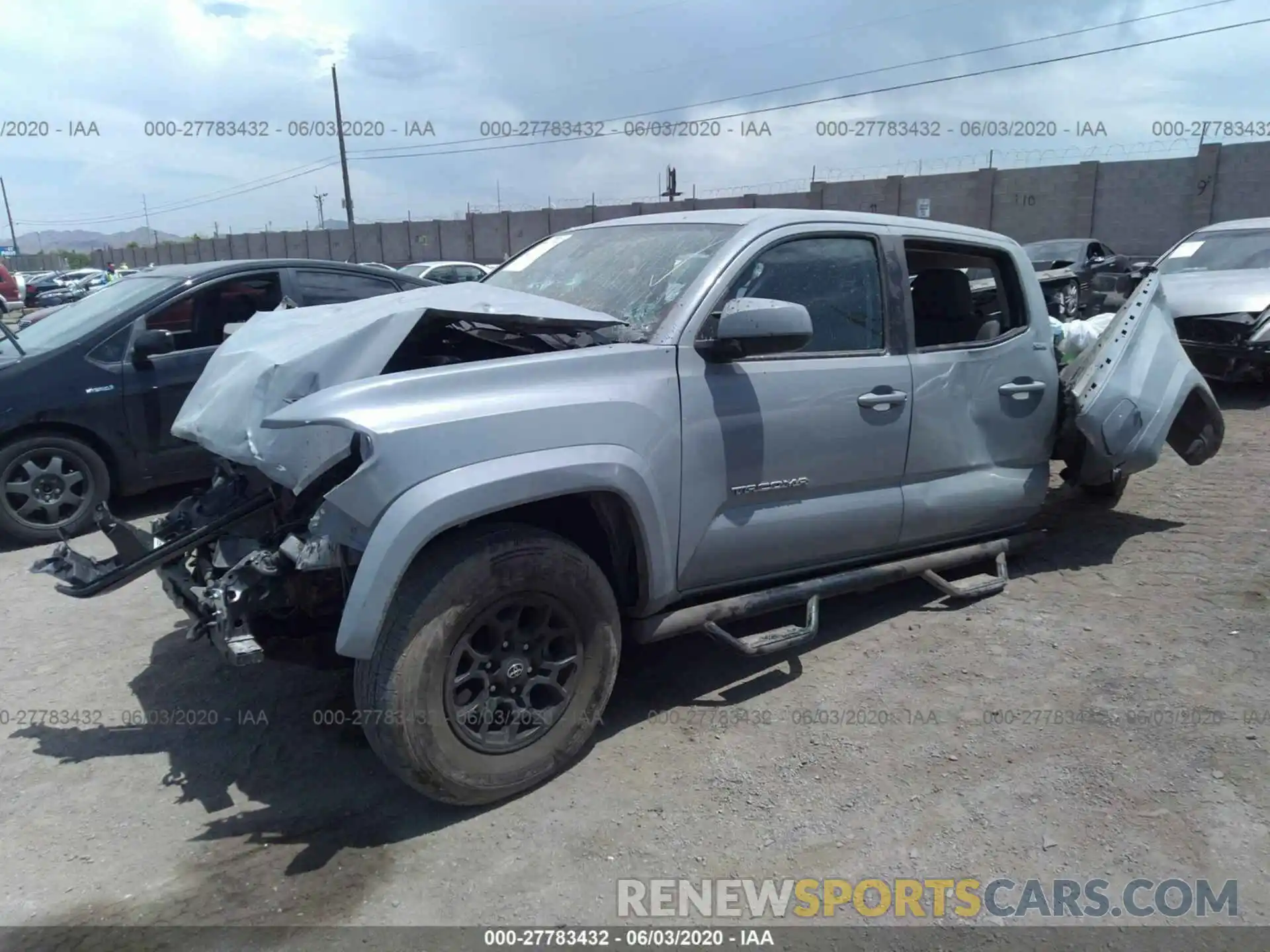 2 Photograph of a damaged car 3TMAZ5CN0KM086800 TOYOTA TACOMA 2WD 2019