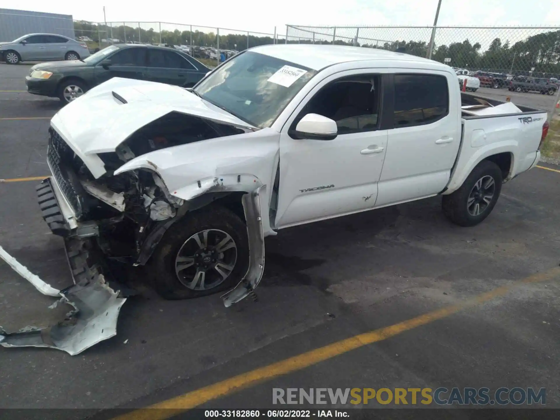 2 Photograph of a damaged car 3TMAZ5CN0KM106303 TOYOTA TACOMA 2WD 2019