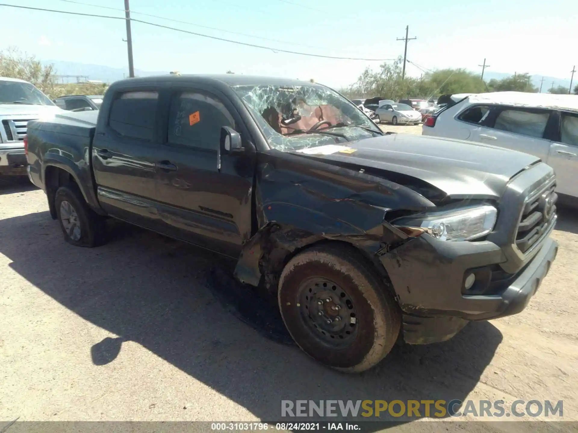 1 Photograph of a damaged car 3TMAZ5CN0KM106740 TOYOTA TACOMA 2WD 2019