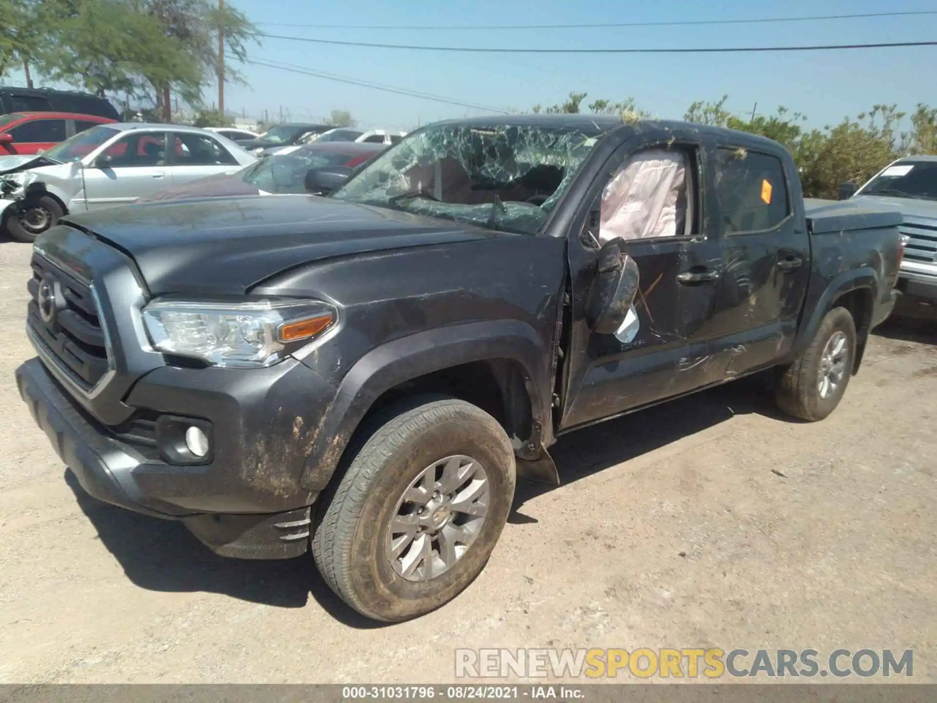 2 Photograph of a damaged car 3TMAZ5CN0KM106740 TOYOTA TACOMA 2WD 2019