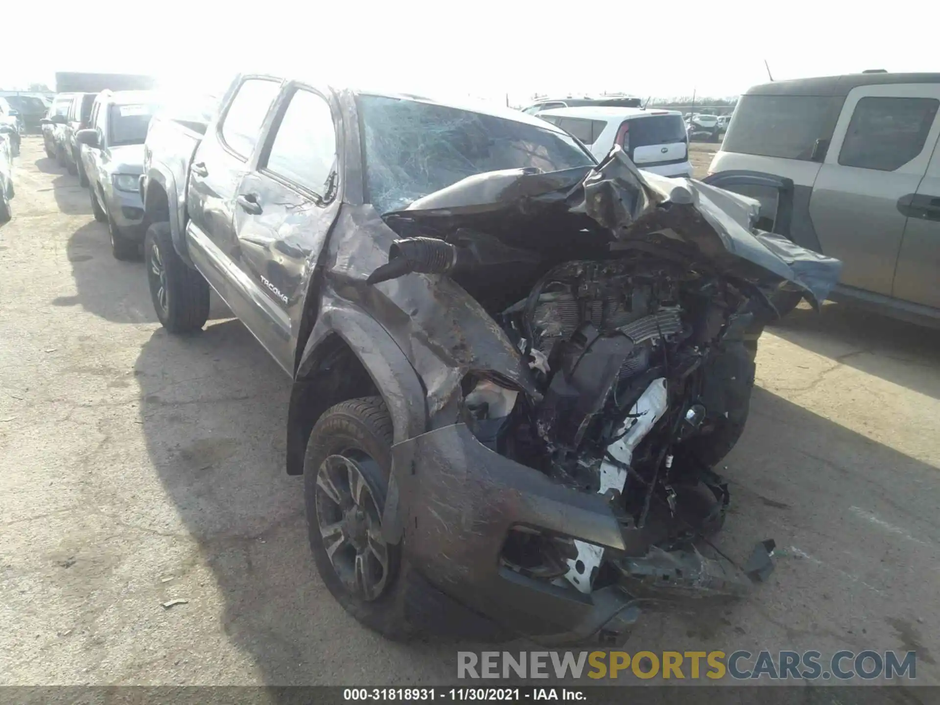 1 Photograph of a damaged car 3TMAZ5CN0KM107404 TOYOTA TACOMA 2WD 2019