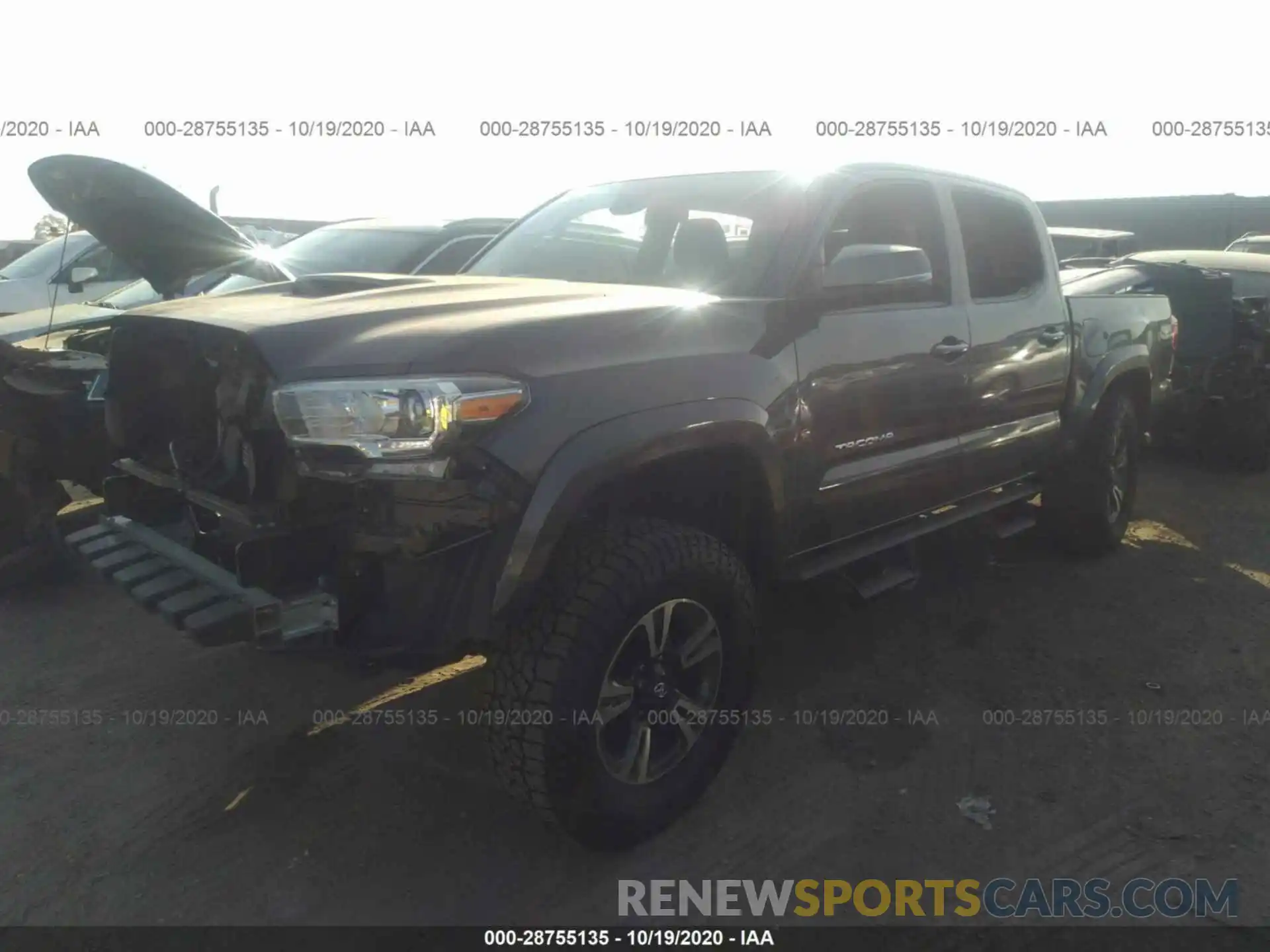 2 Photograph of a damaged car 3TMAZ5CN0KM108875 TOYOTA TACOMA 2WD 2019