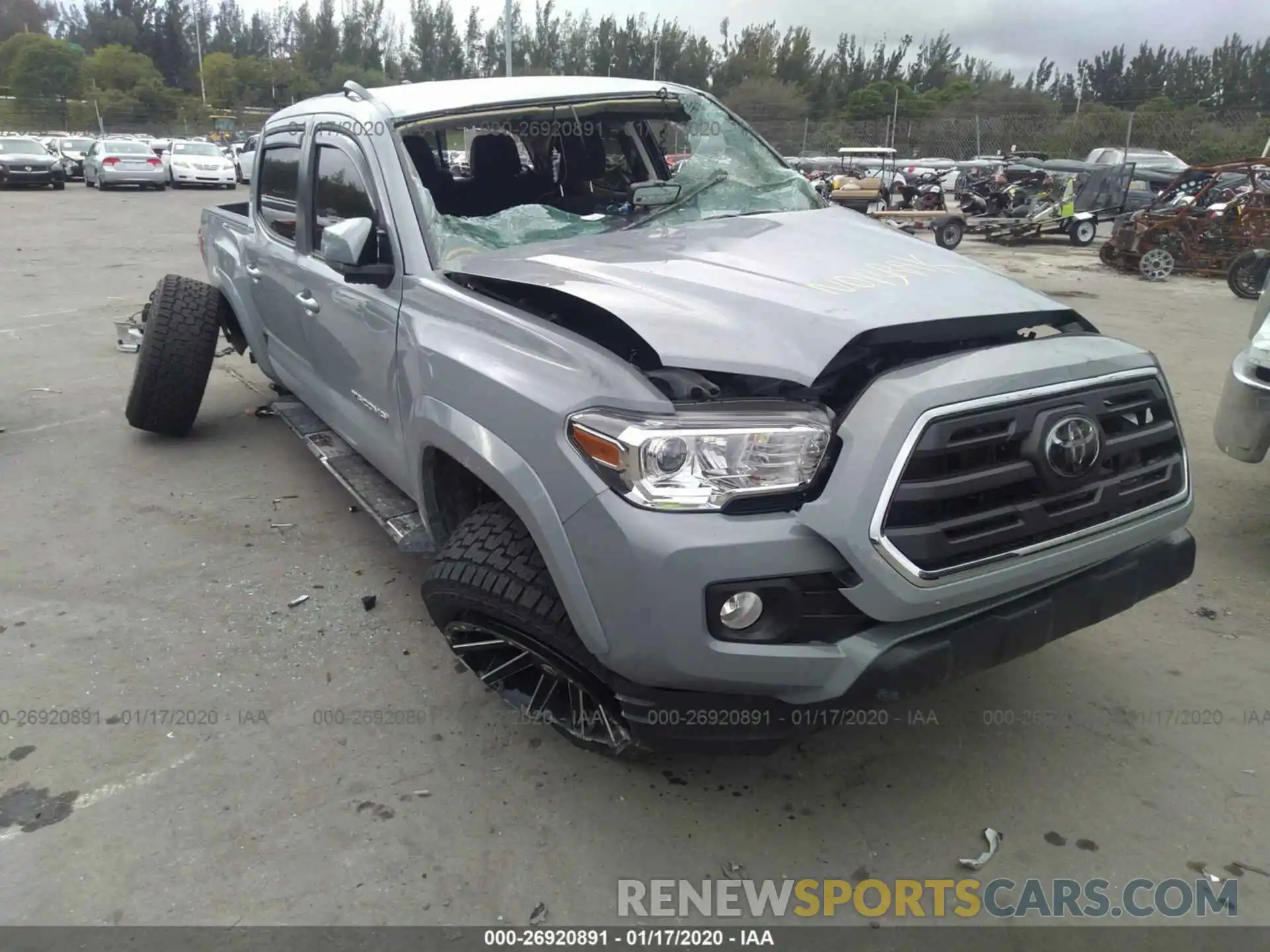 1 Photograph of a damaged car 3TMAZ5CN0KM109377 TOYOTA TACOMA 2WD 2019