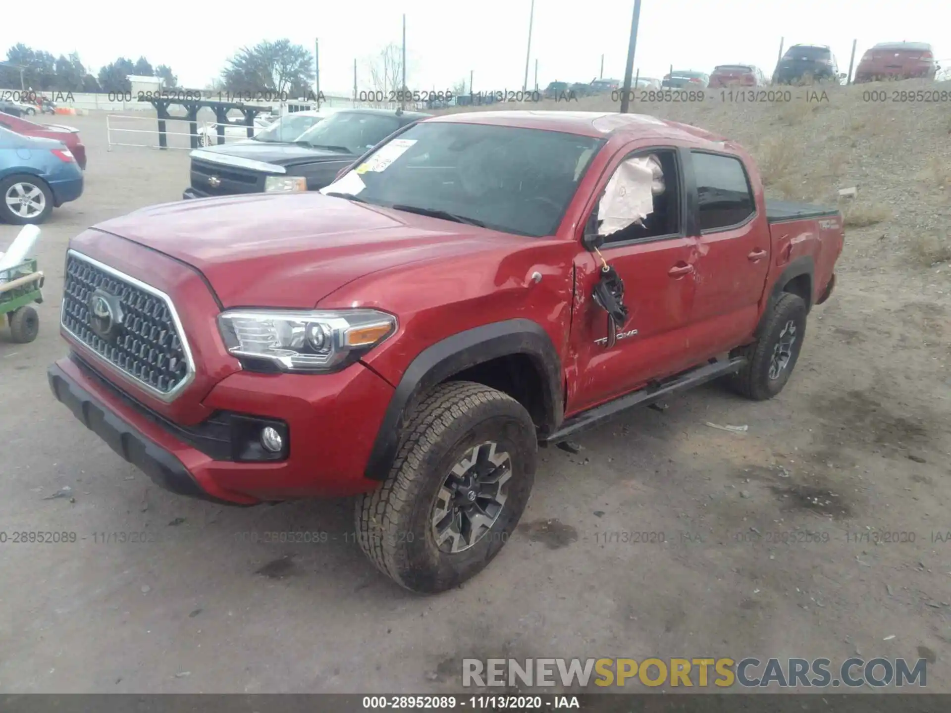 2 Photograph of a damaged car 3TMAZ5CN1KM080780 TOYOTA TACOMA 2WD 2019