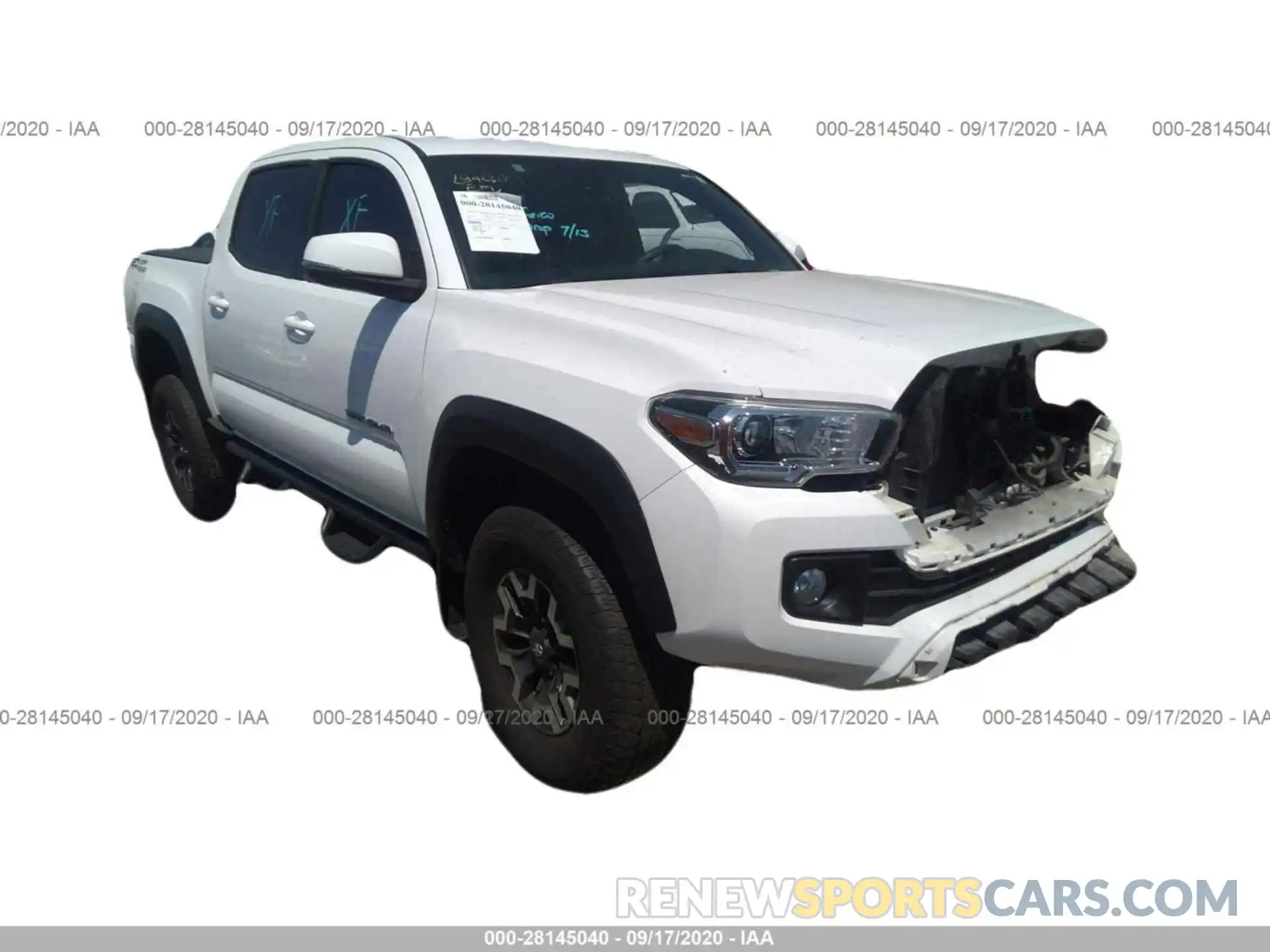 1 Photograph of a damaged car 3TMAZ5CN1KM084943 TOYOTA TACOMA 2WD 2019