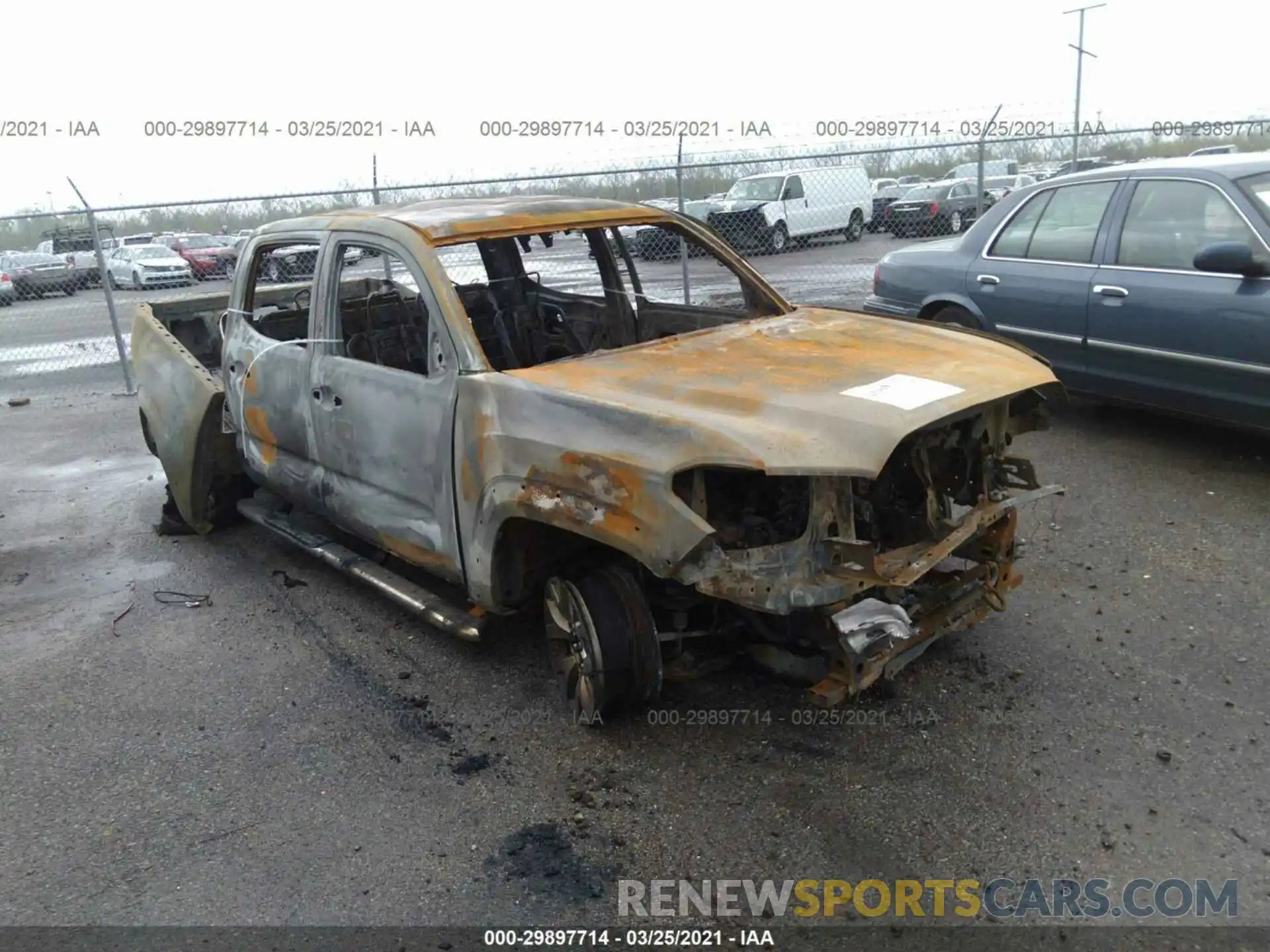 1 Photograph of a damaged car 3TMAZ5CN1KM085932 TOYOTA TACOMA 2WD 2019