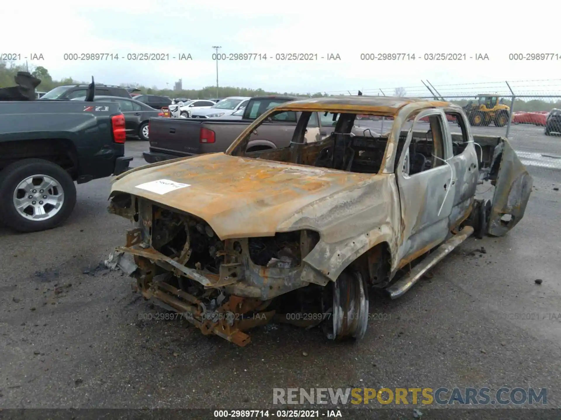 2 Photograph of a damaged car 3TMAZ5CN1KM085932 TOYOTA TACOMA 2WD 2019