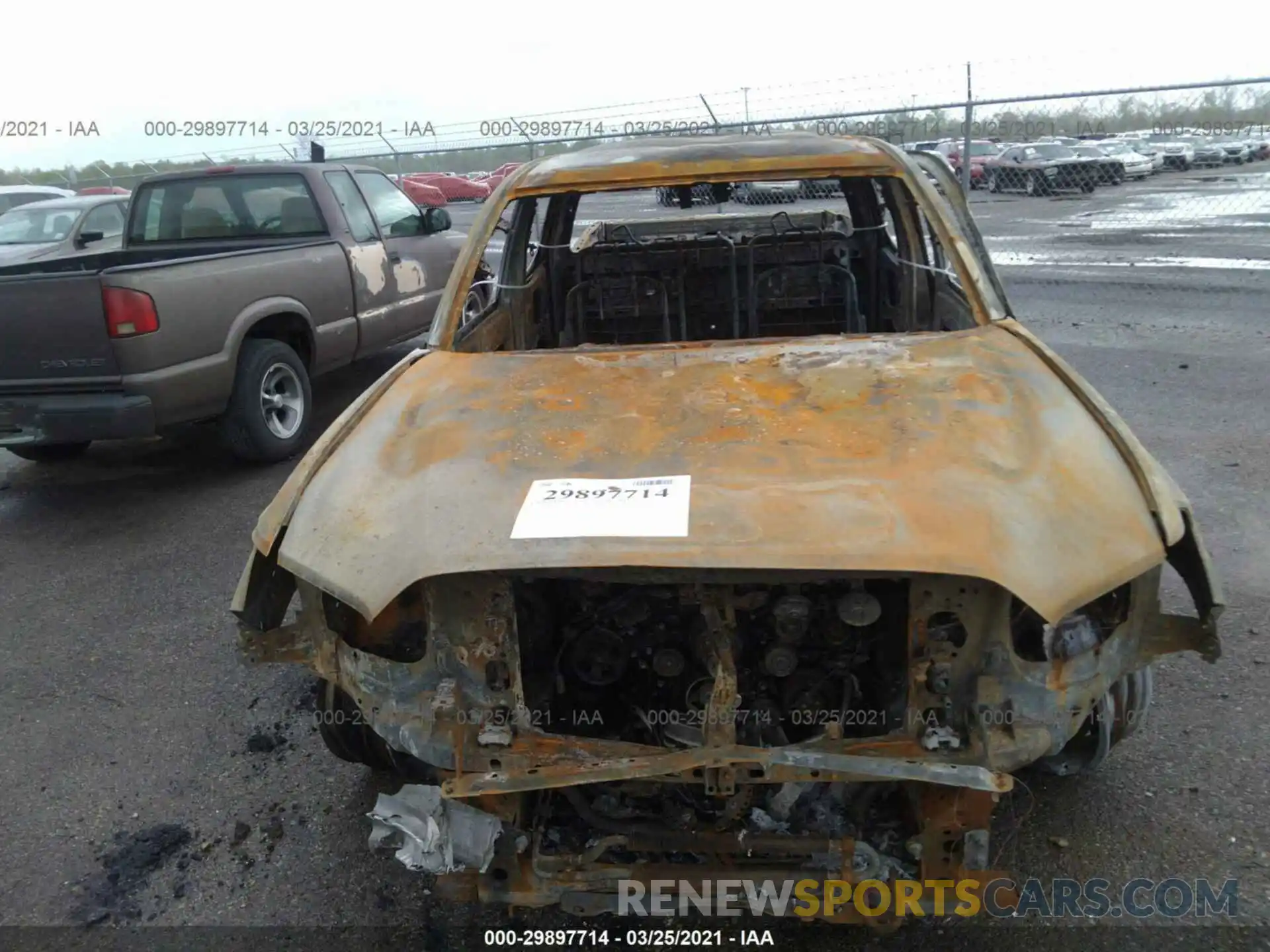 6 Photograph of a damaged car 3TMAZ5CN1KM085932 TOYOTA TACOMA 2WD 2019