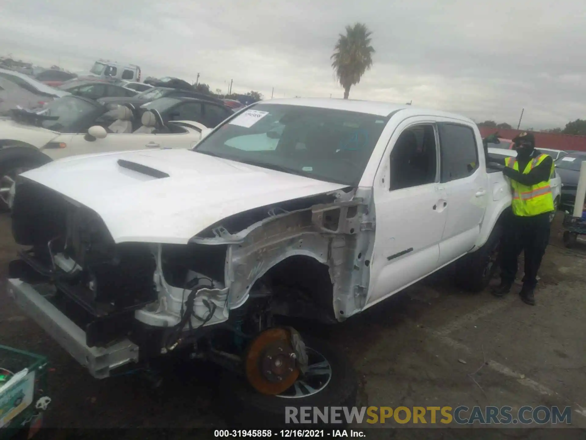 2 Photograph of a damaged car 3TMAZ5CN1KM086806 TOYOTA TACOMA 2WD 2019