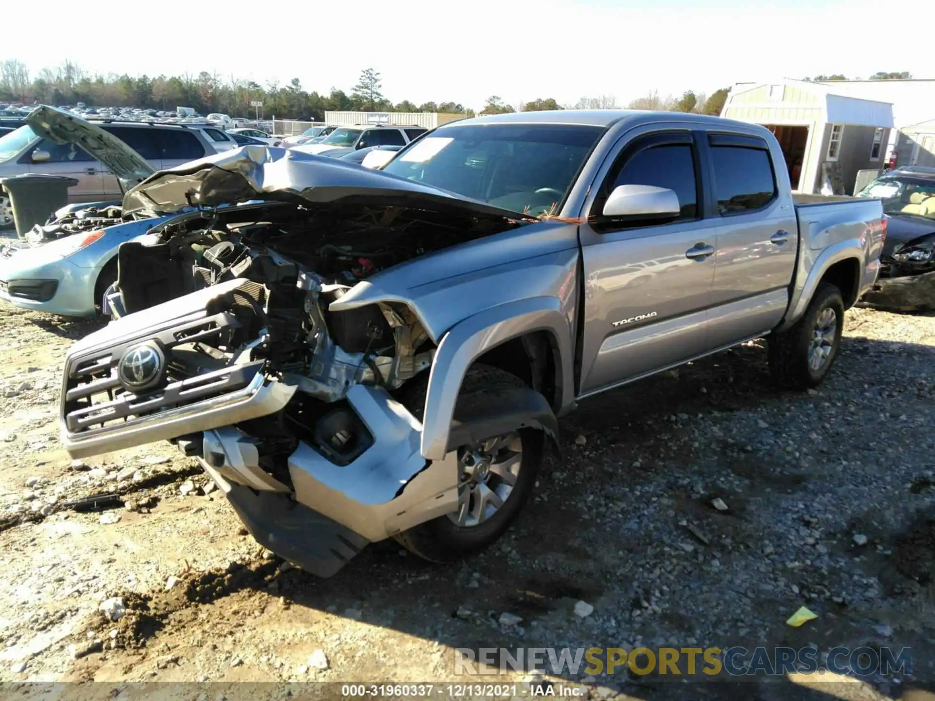 2 Photograph of a damaged car 3TMAZ5CN1KM088023 TOYOTA TACOMA 2WD 2019