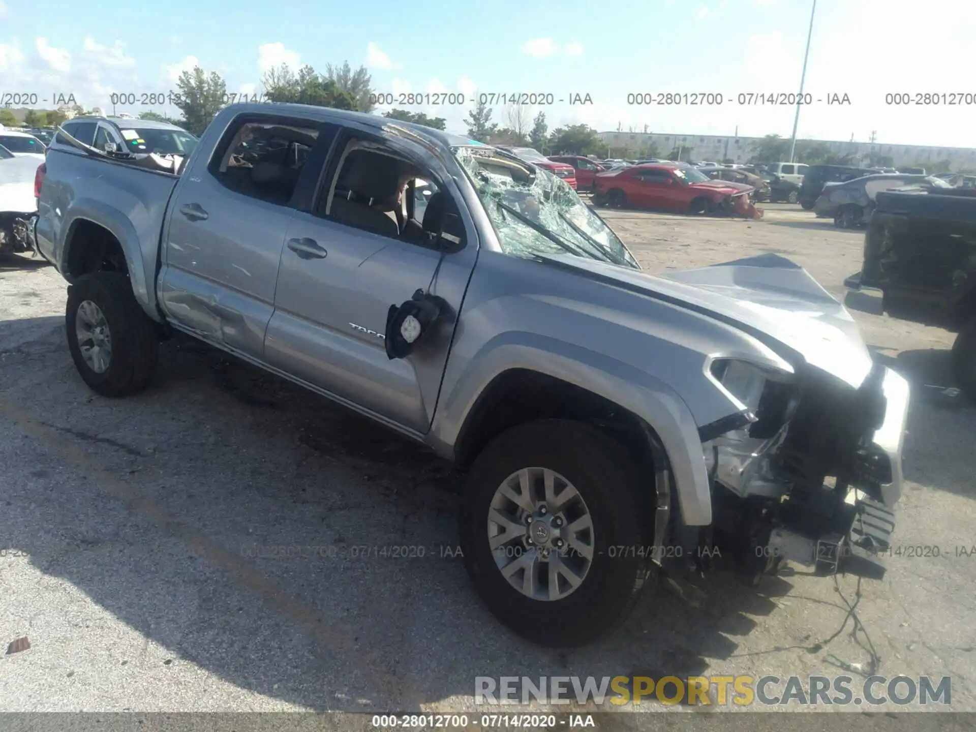 1 Photograph of a damaged car 3TMAZ5CN1KM094744 TOYOTA TACOMA 2WD 2019