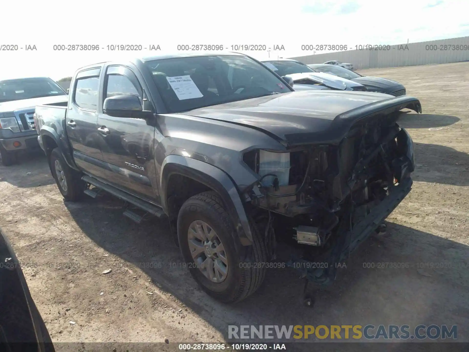 1 Photograph of a damaged car 3TMAZ5CN1KM096073 TOYOTA TACOMA 2WD 2019