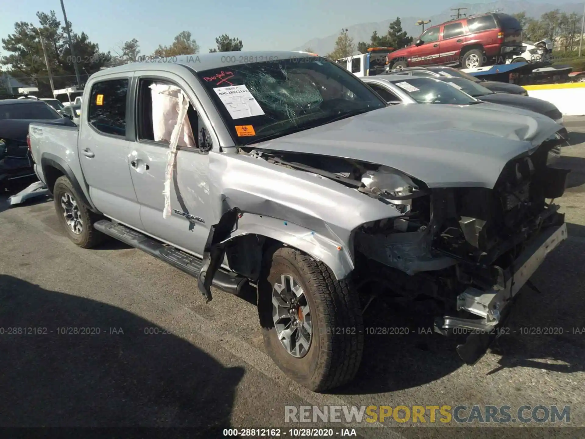 1 Photograph of a damaged car 3TMAZ5CN1KM103510 TOYOTA TACOMA 2WD 2019