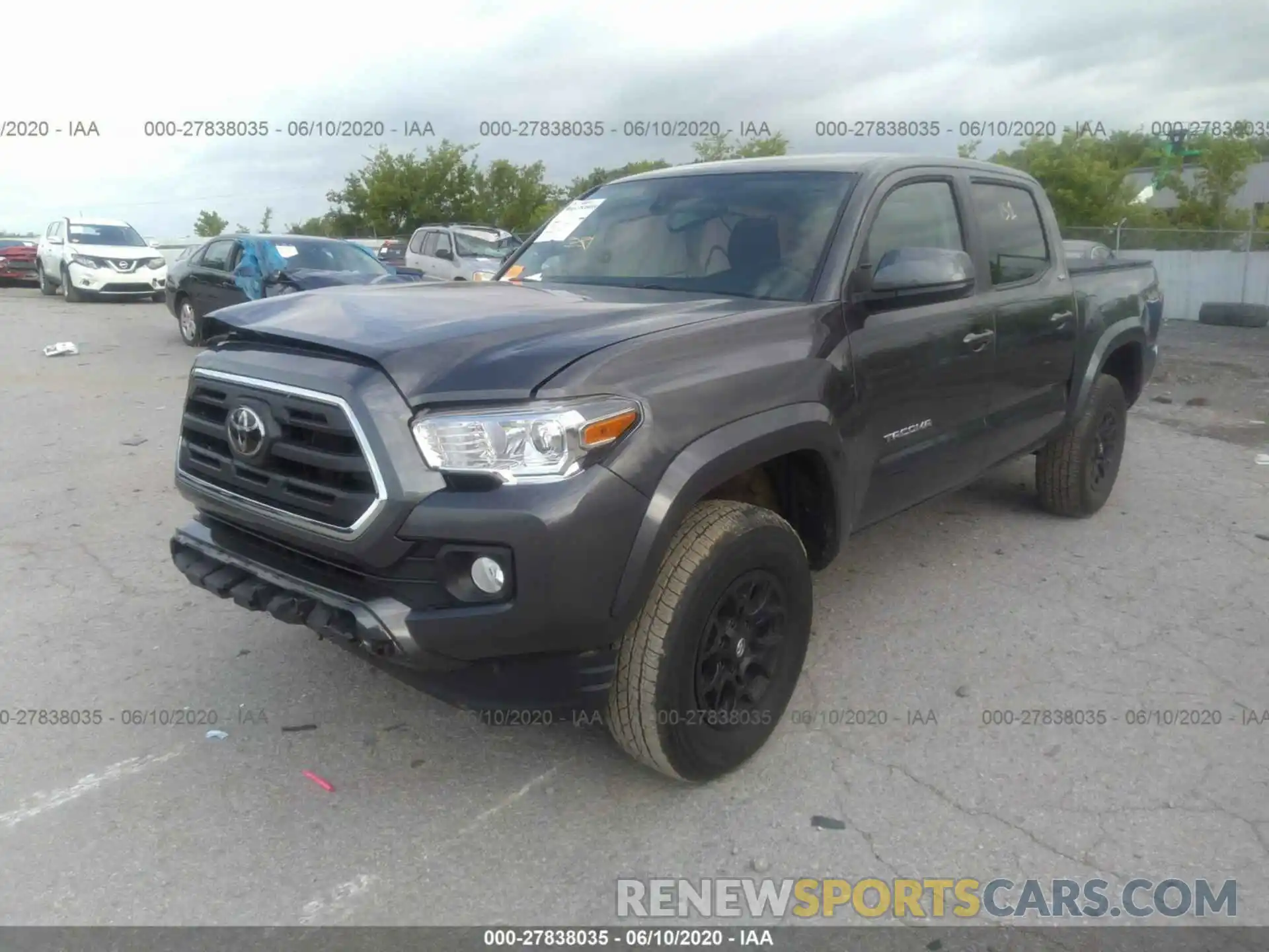 2 Photograph of a damaged car 3TMAZ5CN1KM106343 TOYOTA TACOMA 2WD 2019