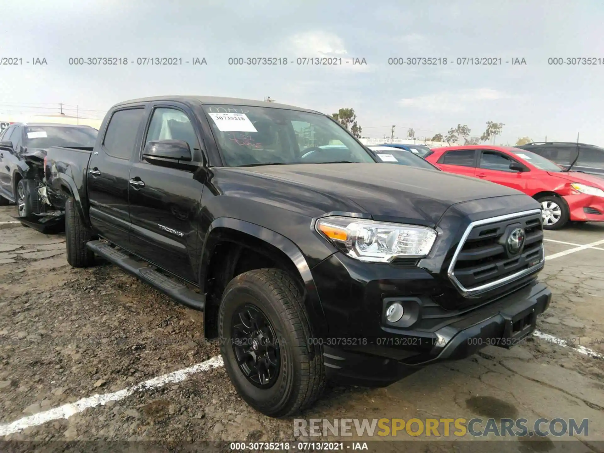 1 Photograph of a damaged car 3TMAZ5CN1KM107668 TOYOTA TACOMA 2WD 2019