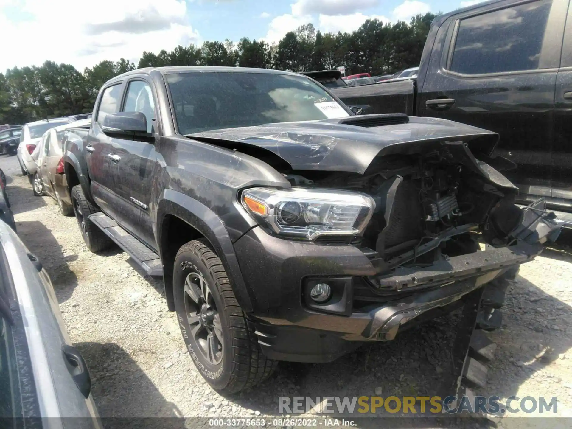 1 Photograph of a damaged car 3TMAZ5CN1KM110635 TOYOTA TACOMA 2WD 2019