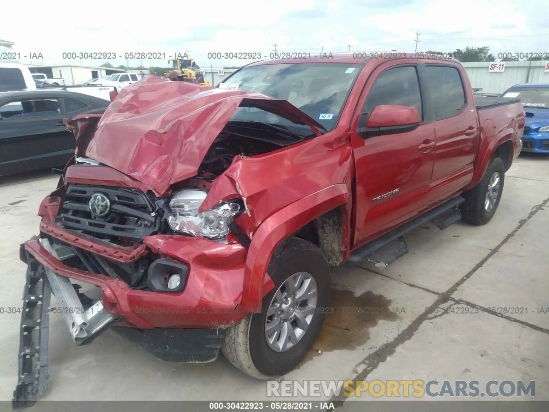 2 Photograph of a damaged car 3TMAZ5CN1KM113082 TOYOTA TACOMA 2WD 2019