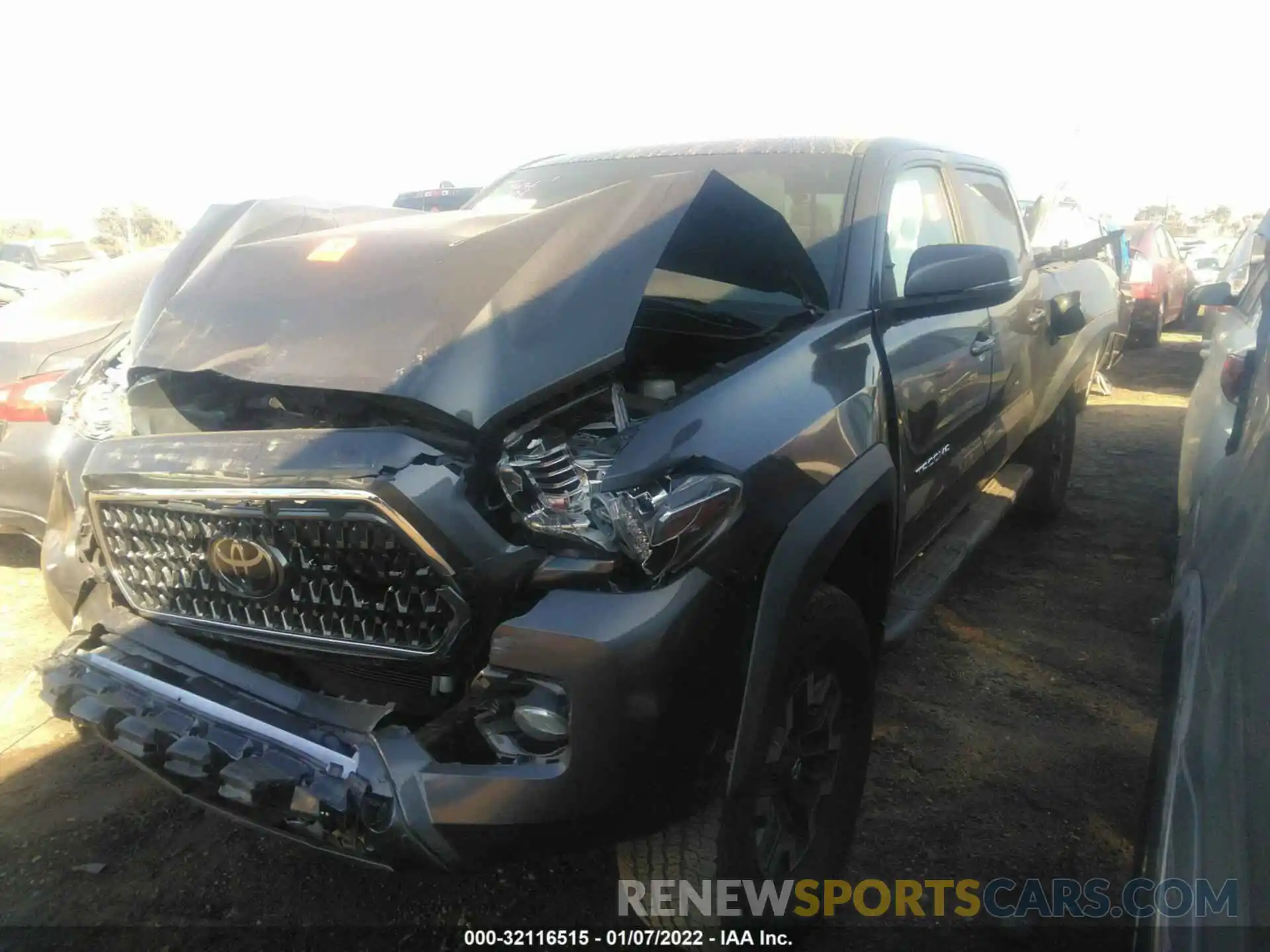 2 Photograph of a damaged car 3TMAZ5CN2KM087494 TOYOTA TACOMA 2WD 2019