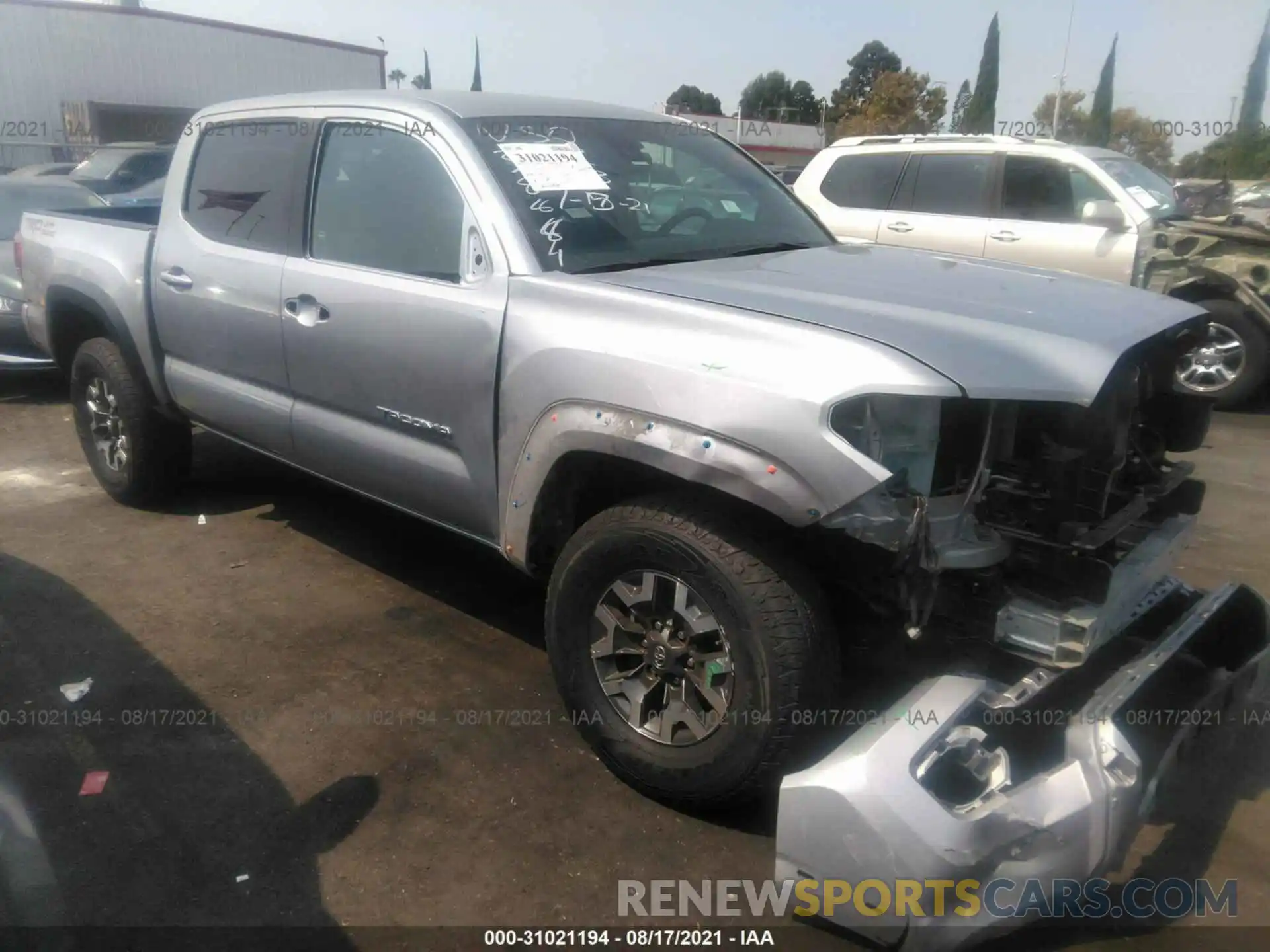 1 Photograph of a damaged car 3TMAZ5CN2KM091044 TOYOTA TACOMA 2WD 2019