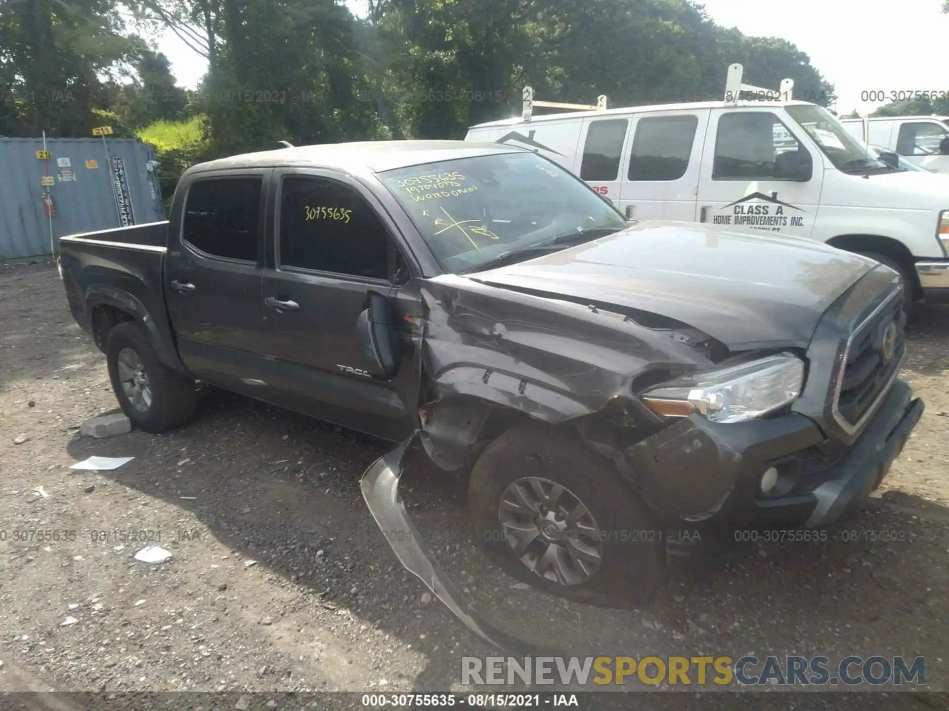 1 Photograph of a damaged car 3TMAZ5CN2KM097443 TOYOTA TACOMA 2WD 2019