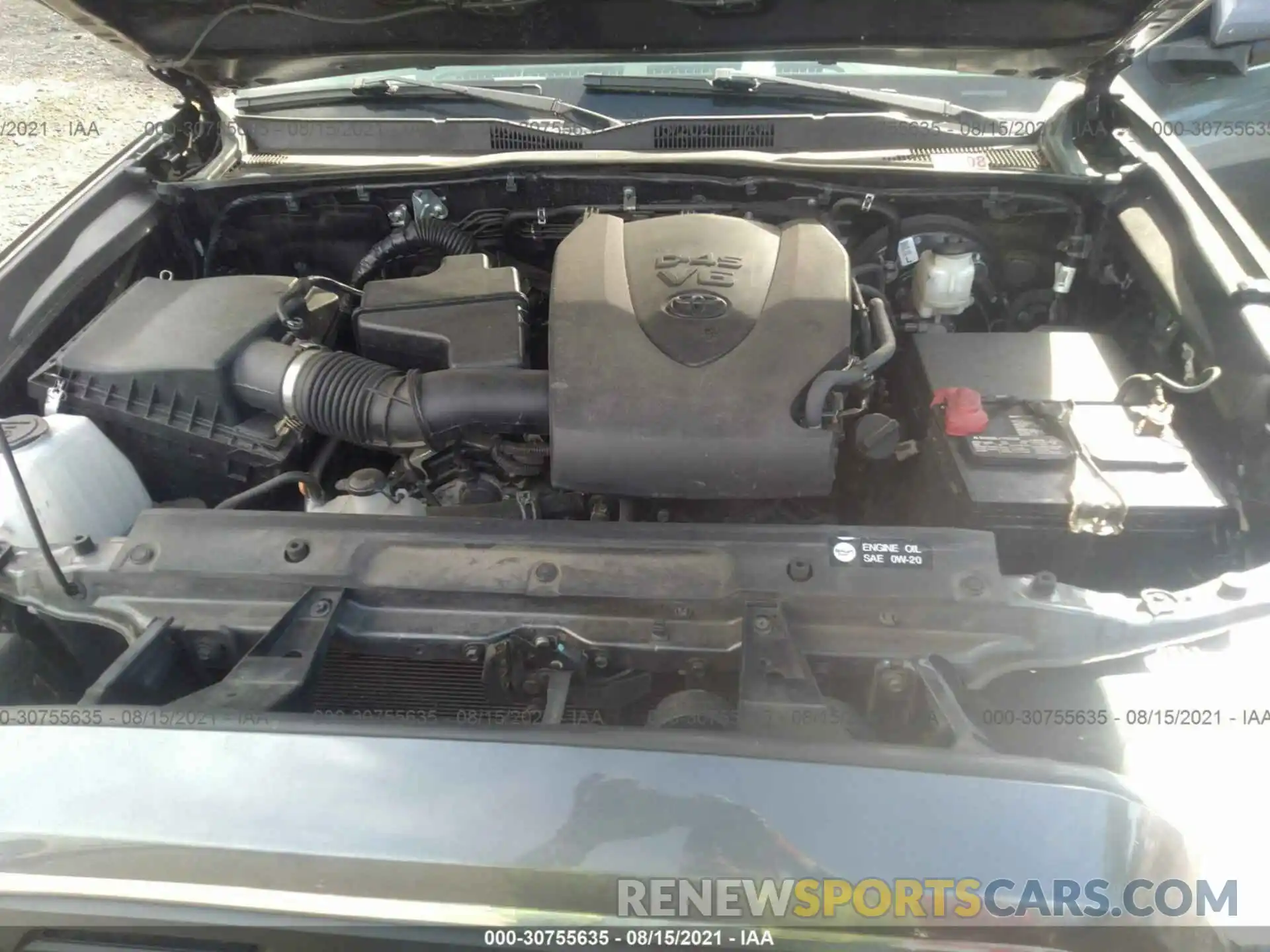 10 Photograph of a damaged car 3TMAZ5CN2KM097443 TOYOTA TACOMA 2WD 2019