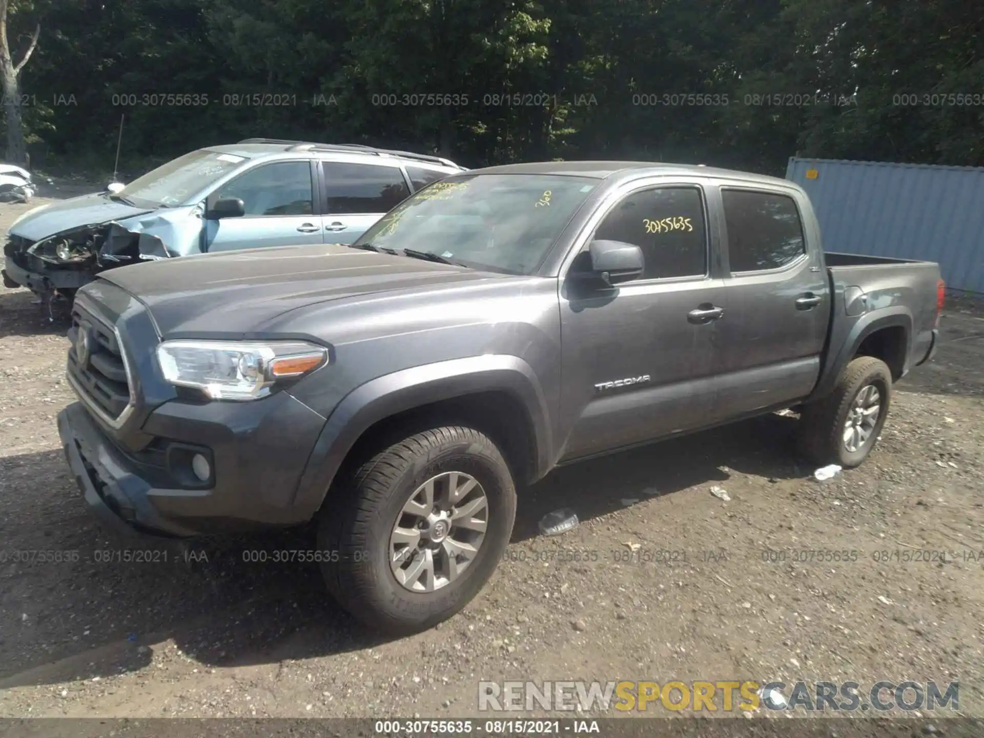 2 Photograph of a damaged car 3TMAZ5CN2KM097443 TOYOTA TACOMA 2WD 2019