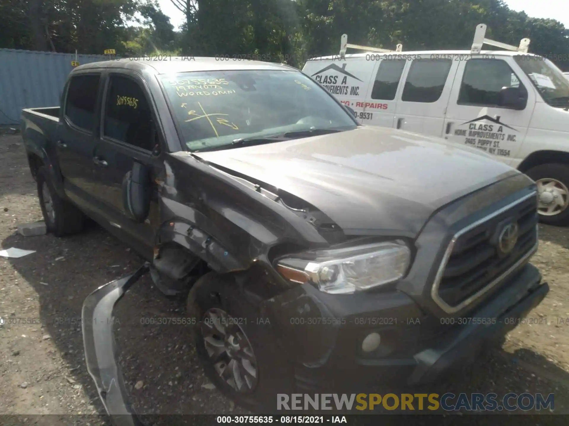 6 Photograph of a damaged car 3TMAZ5CN2KM097443 TOYOTA TACOMA 2WD 2019