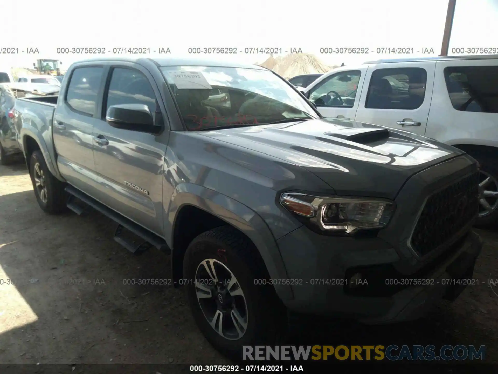 1 Photograph of a damaged car 3TMAZ5CN2KM110269 TOYOTA TACOMA 2WD 2019