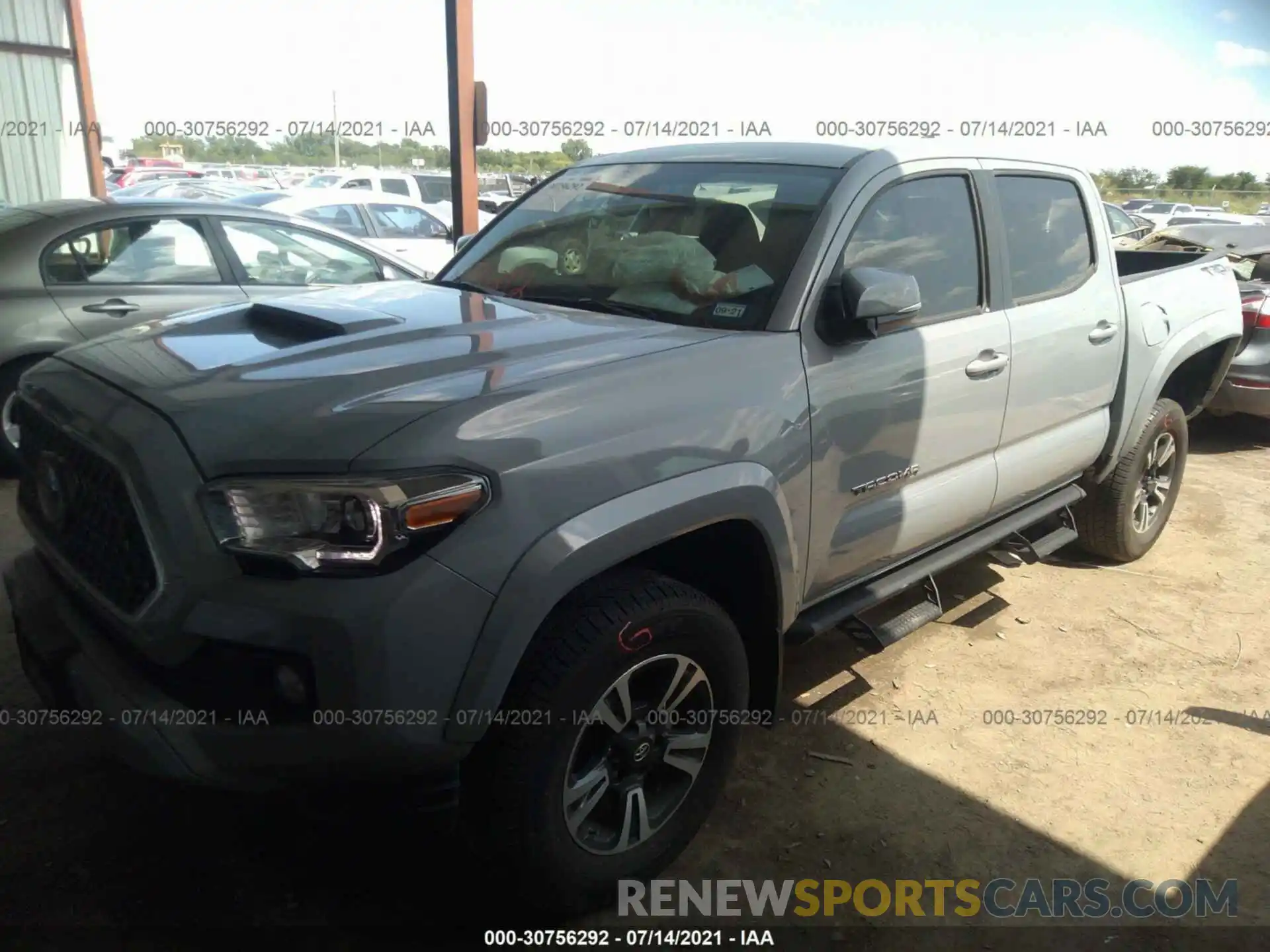 2 Photograph of a damaged car 3TMAZ5CN2KM110269 TOYOTA TACOMA 2WD 2019