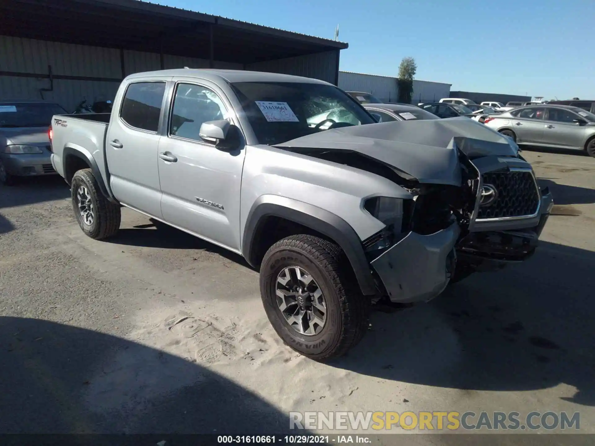 1 Photograph of a damaged car 3TMAZ5CN3KM081882 TOYOTA TACOMA 2WD 2019