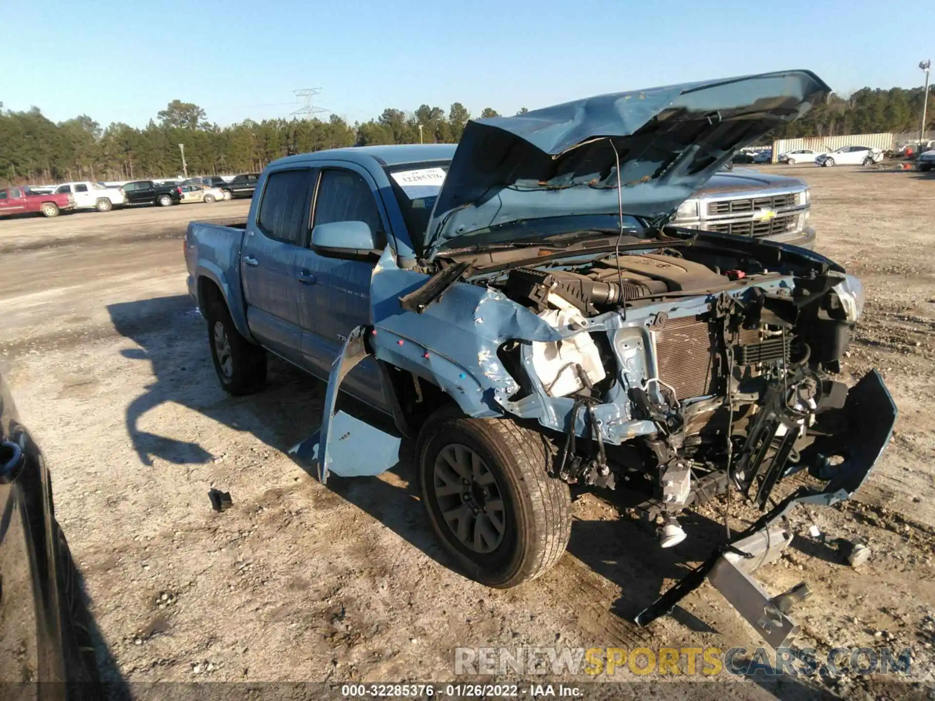 1 Photograph of a damaged car 3TMAZ5CN3KM095863 TOYOTA TACOMA 2WD 2019