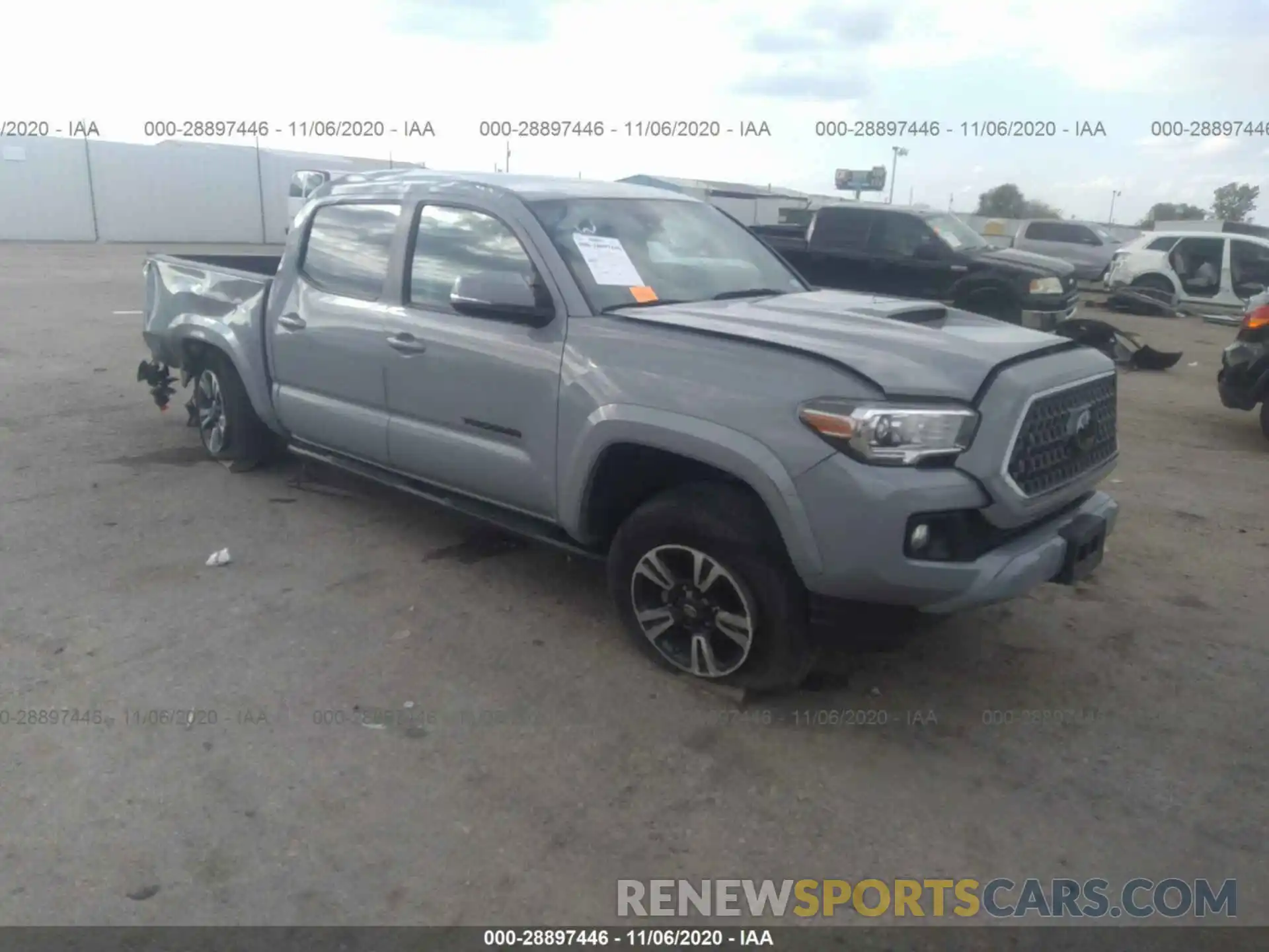 1 Photograph of a damaged car 3TMAZ5CN3KM096222 TOYOTA TACOMA 2WD 2019