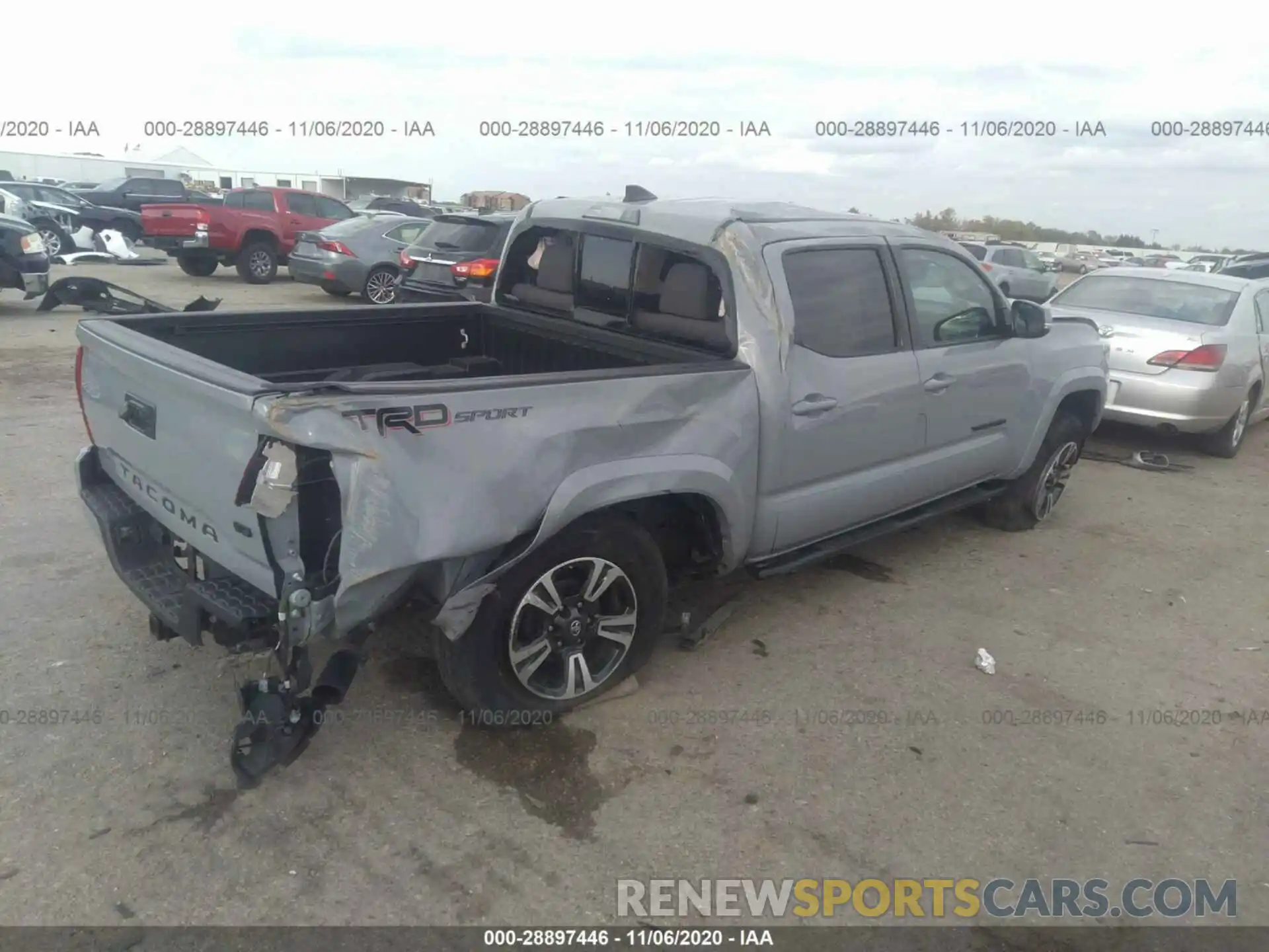 6 Photograph of a damaged car 3TMAZ5CN3KM096222 TOYOTA TACOMA 2WD 2019