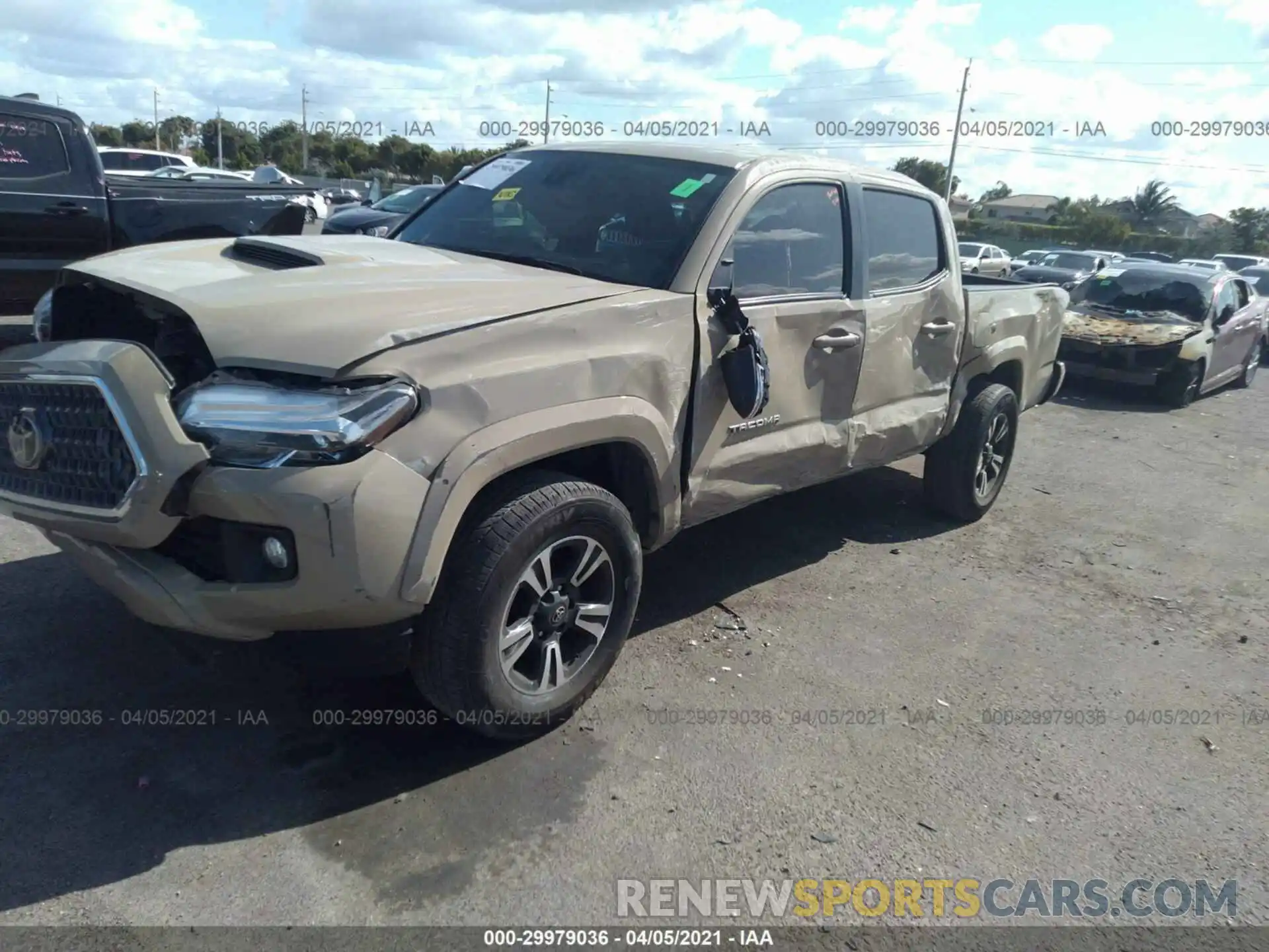 6 Photograph of a damaged car 3TMAZ5CN3KM096365 TOYOTA TACOMA 2WD 2019