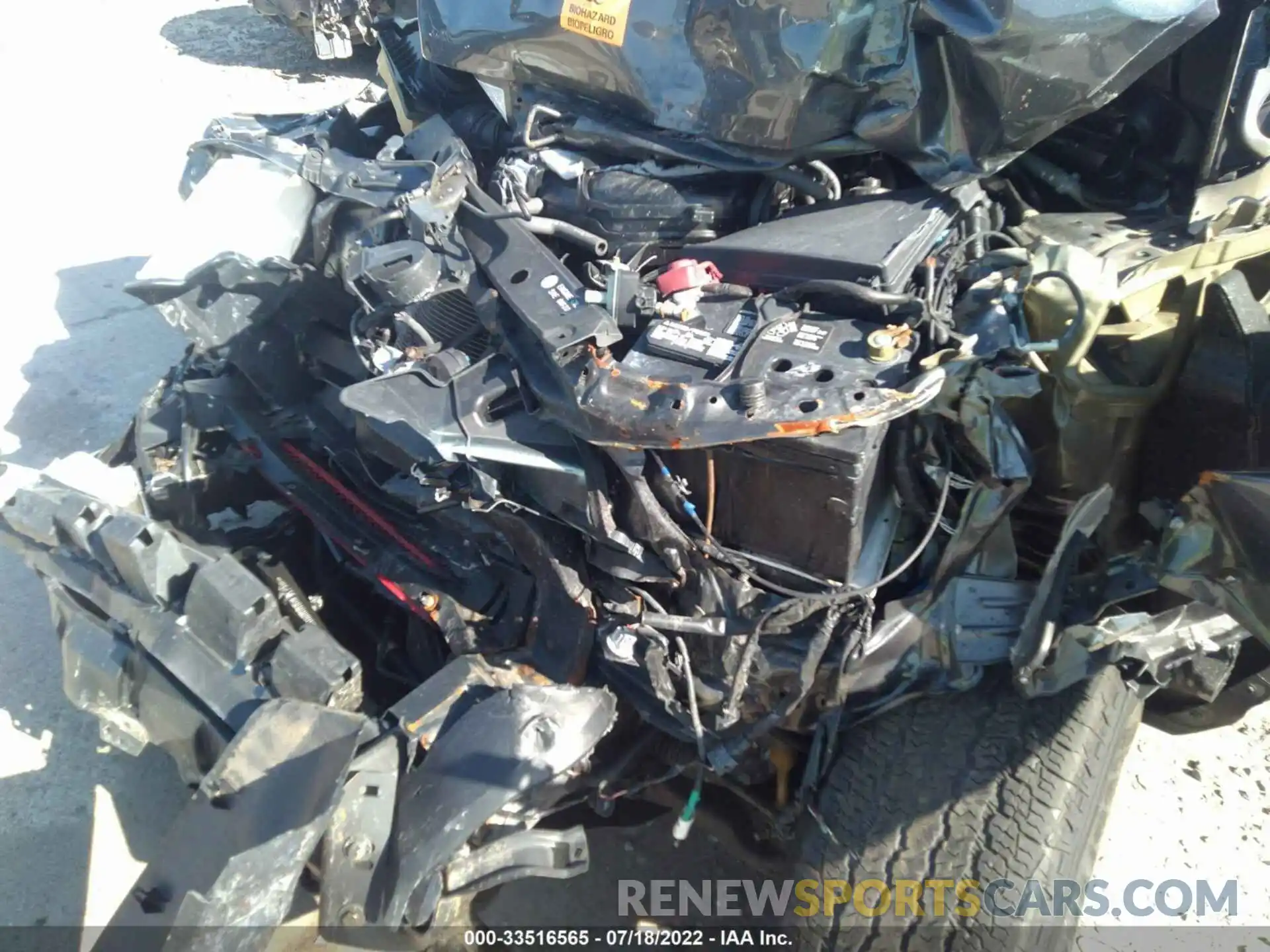 6 Photograph of a damaged car 3TMAZ5CN3KM101614 TOYOTA TACOMA 2WD 2019