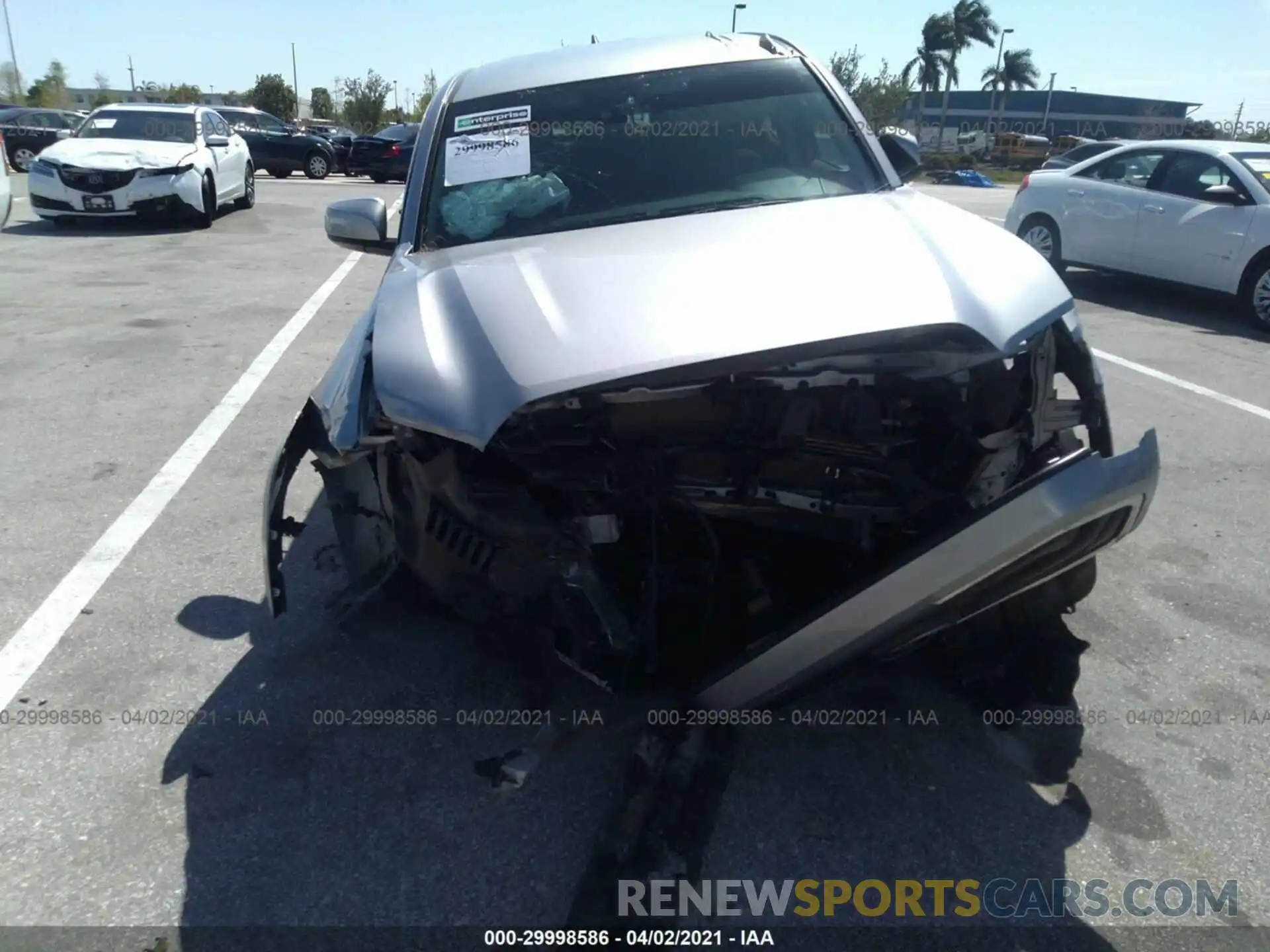 6 Photograph of a damaged car 3TMAZ5CN3KM103735 TOYOTA TACOMA 2WD 2019