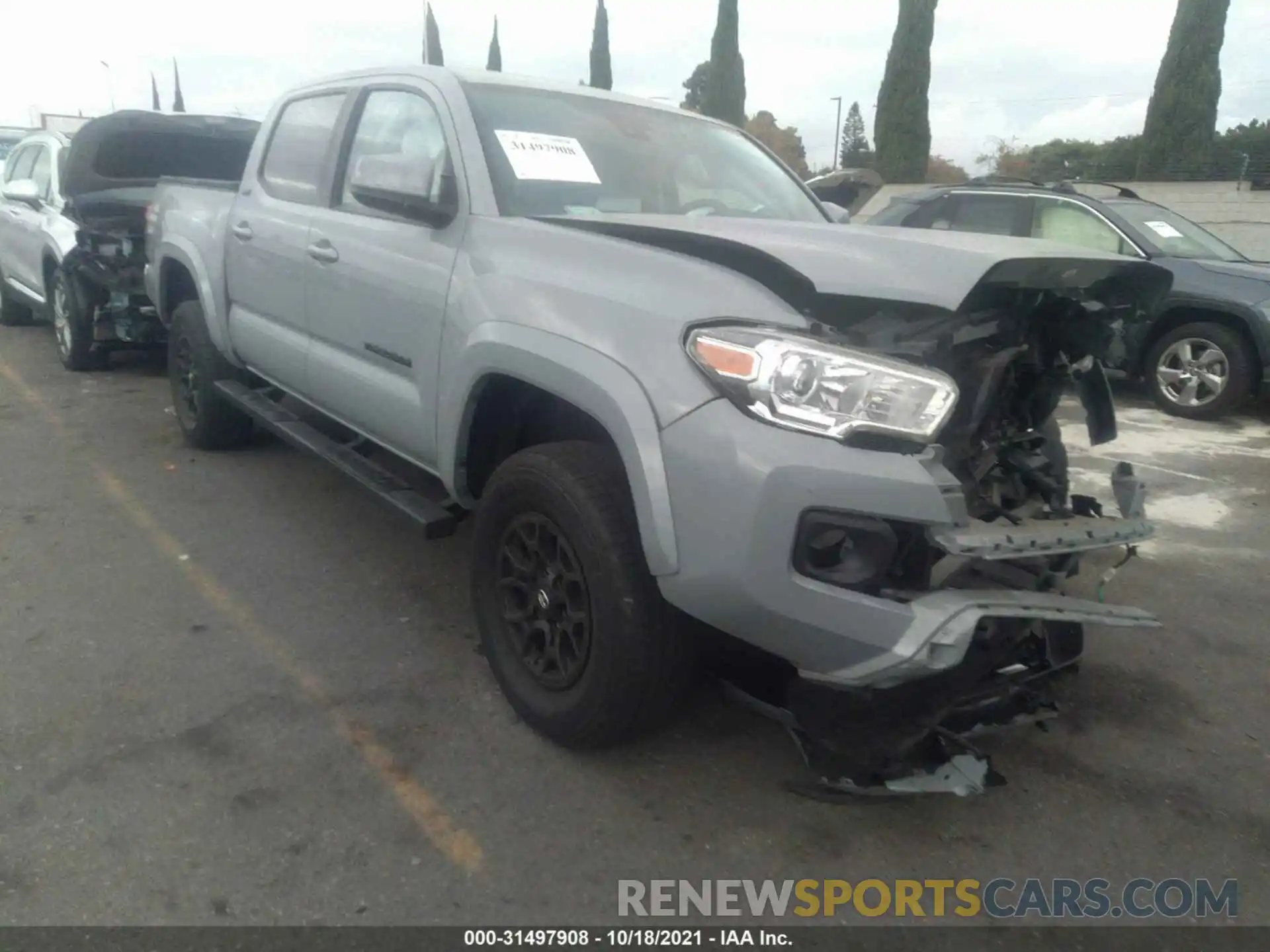 1 Photograph of a damaged car 3TMAZ5CN4KM092521 TOYOTA TACOMA 2WD 2019