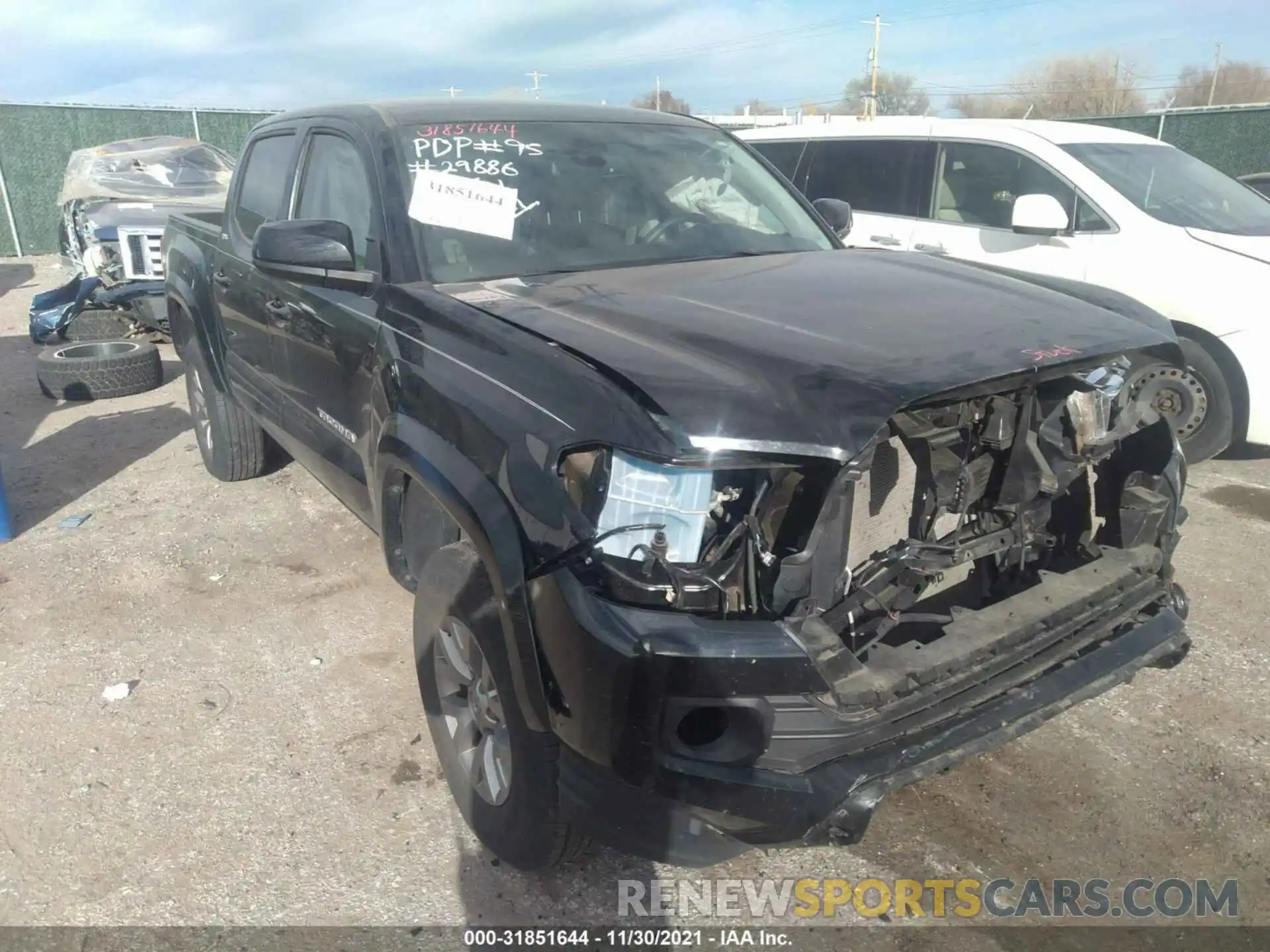 1 Photograph of a damaged car 3TMAZ5CN4KM096648 TOYOTA TACOMA 2WD 2019