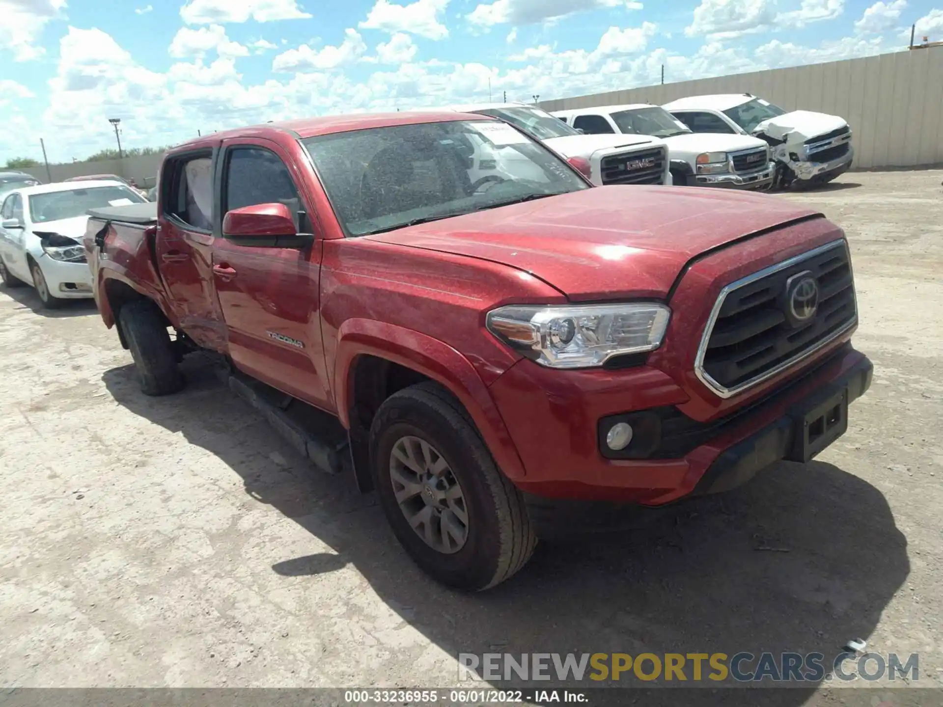 1 Photograph of a damaged car 3TMAZ5CN4KM098223 TOYOTA TACOMA 2WD 2019