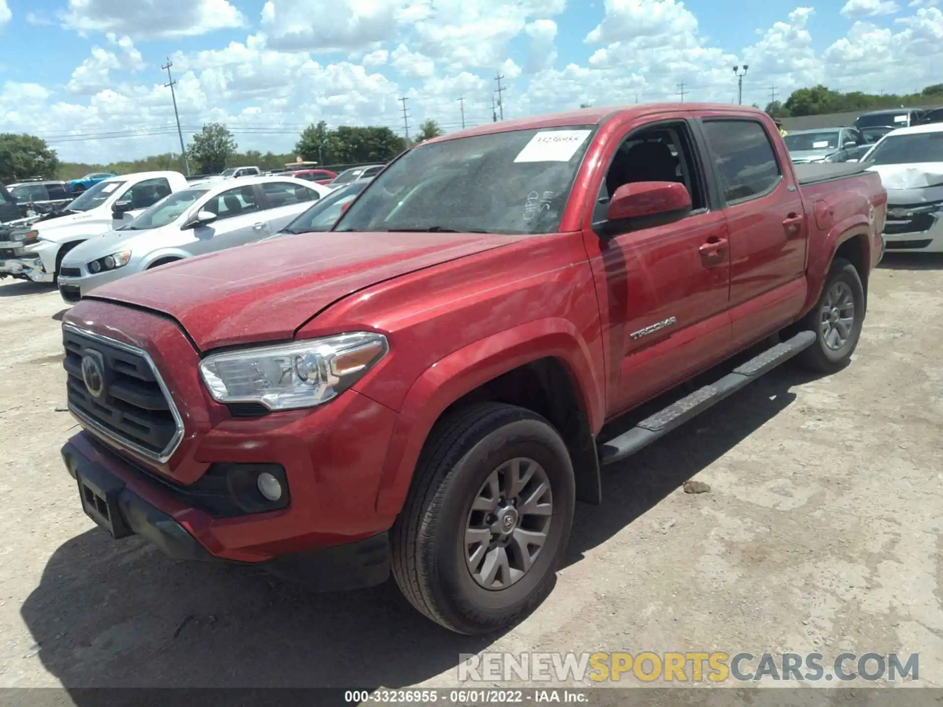 2 Photograph of a damaged car 3TMAZ5CN4KM098223 TOYOTA TACOMA 2WD 2019