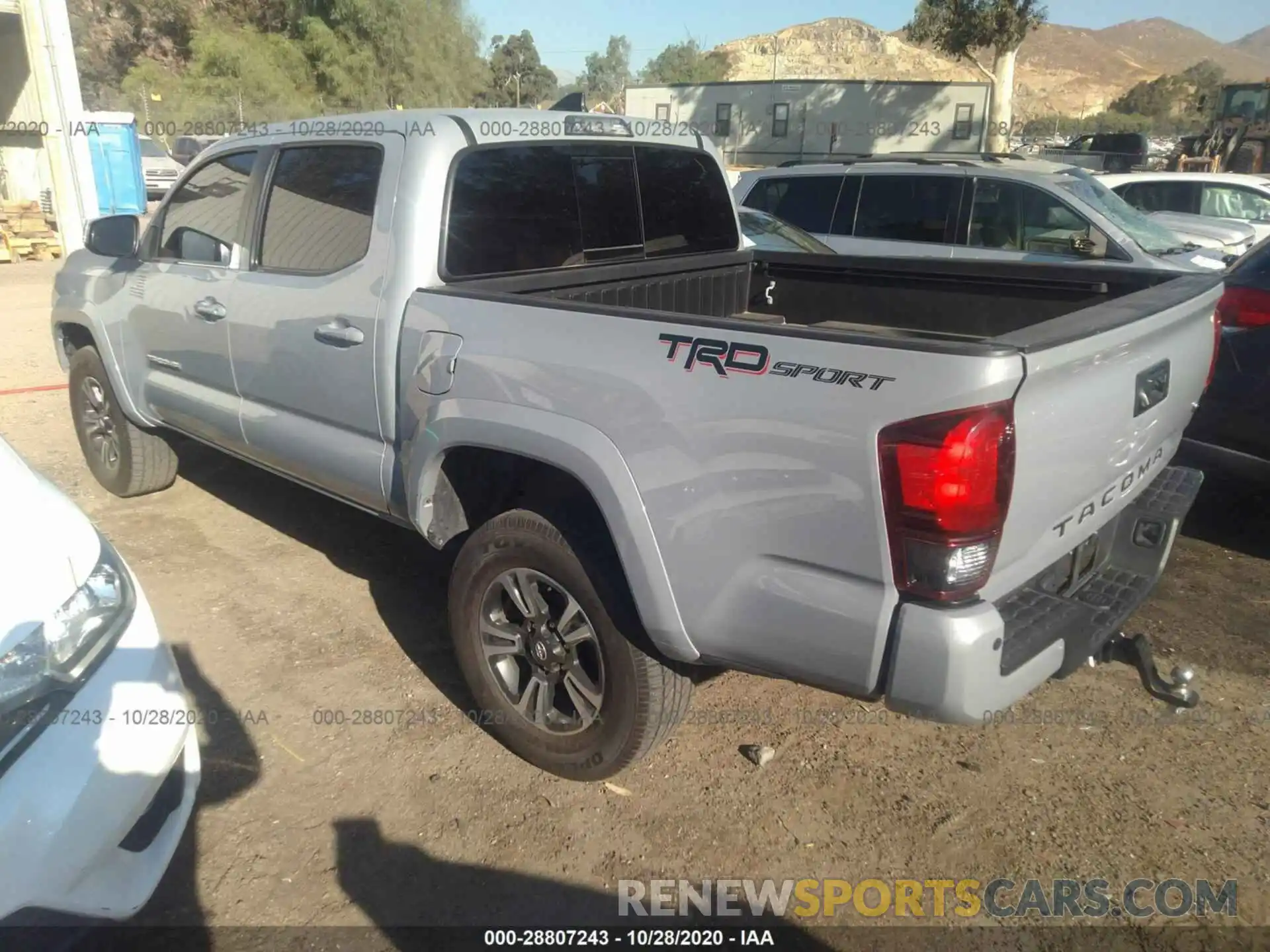 3 Photograph of a damaged car 3TMAZ5CN4KM098691 TOYOTA TACOMA 2WD 2019