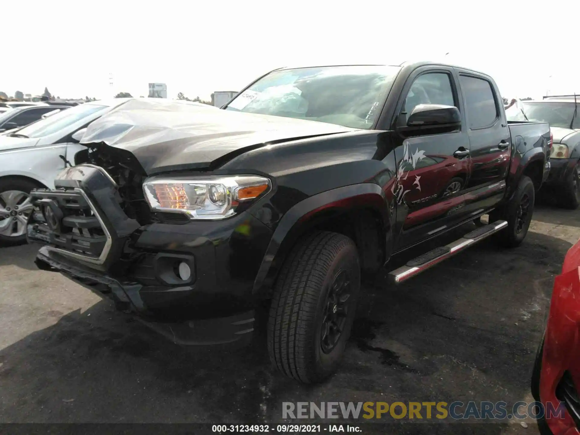 2 Photograph of a damaged car 3TMAZ5CN4KM100844 TOYOTA TACOMA 2WD 2019